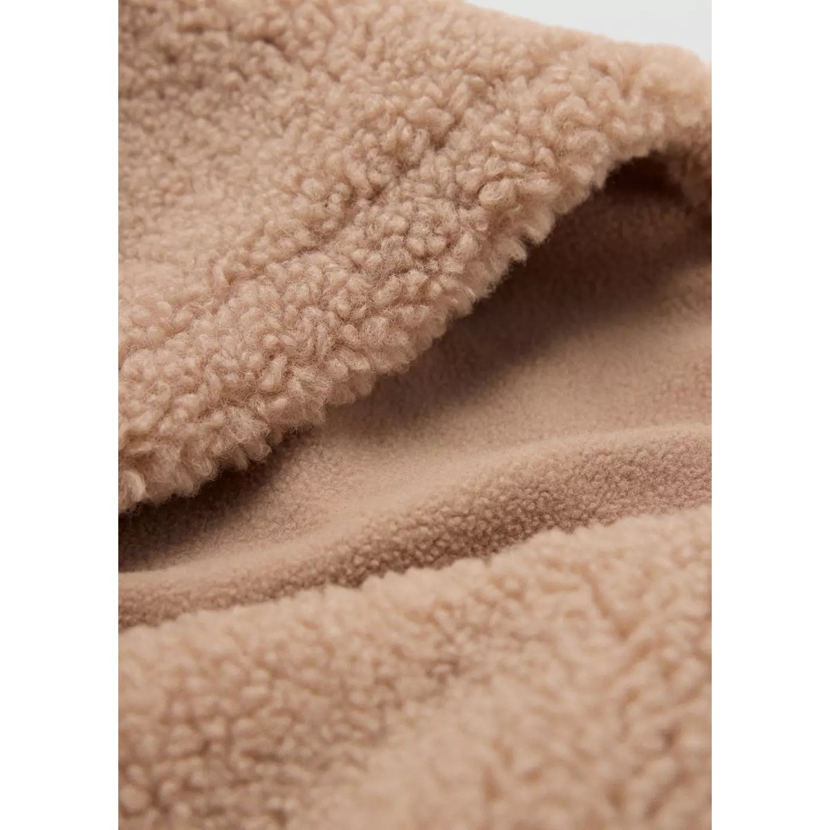 Bonnet imitation mouton oreilles marron moyen, MANGO BABY