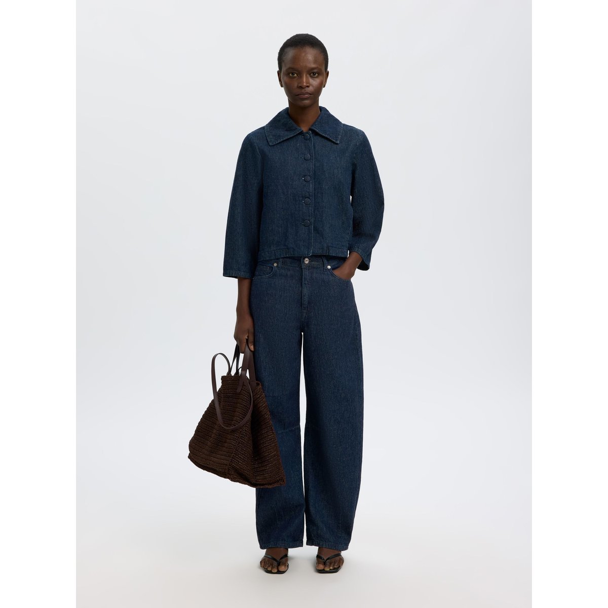 Veste En Jean dark blue denim, SELECTED