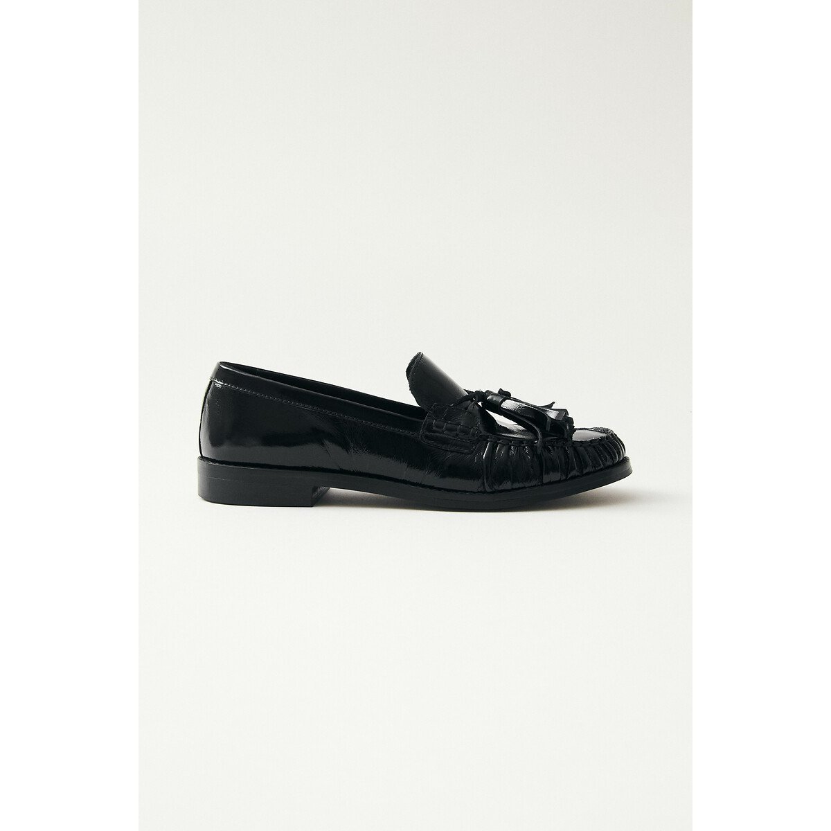 Marietta Leather Tassel Loafers black, ALOHAS