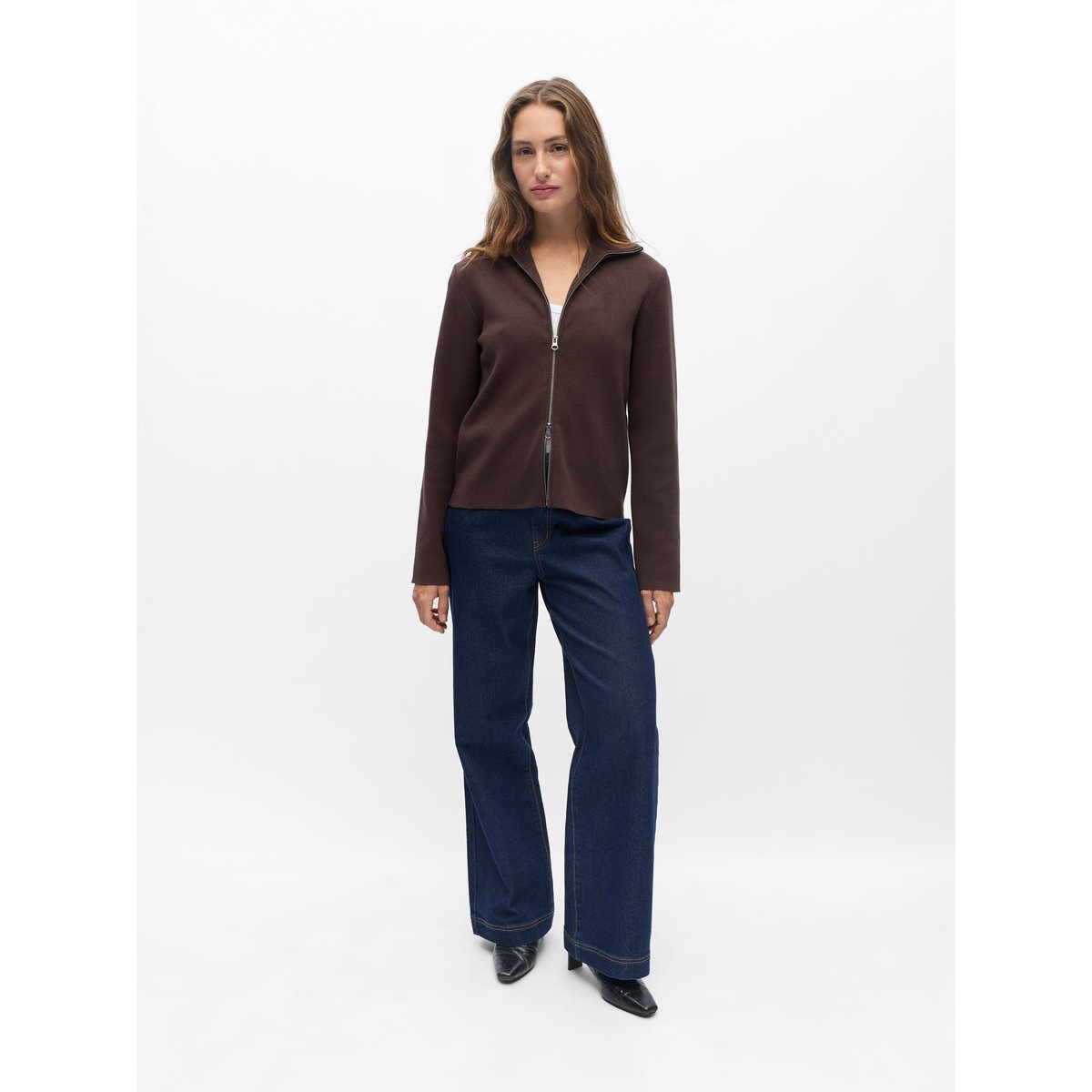 Cardigan En Maille marron - seal brown1, OBJECT