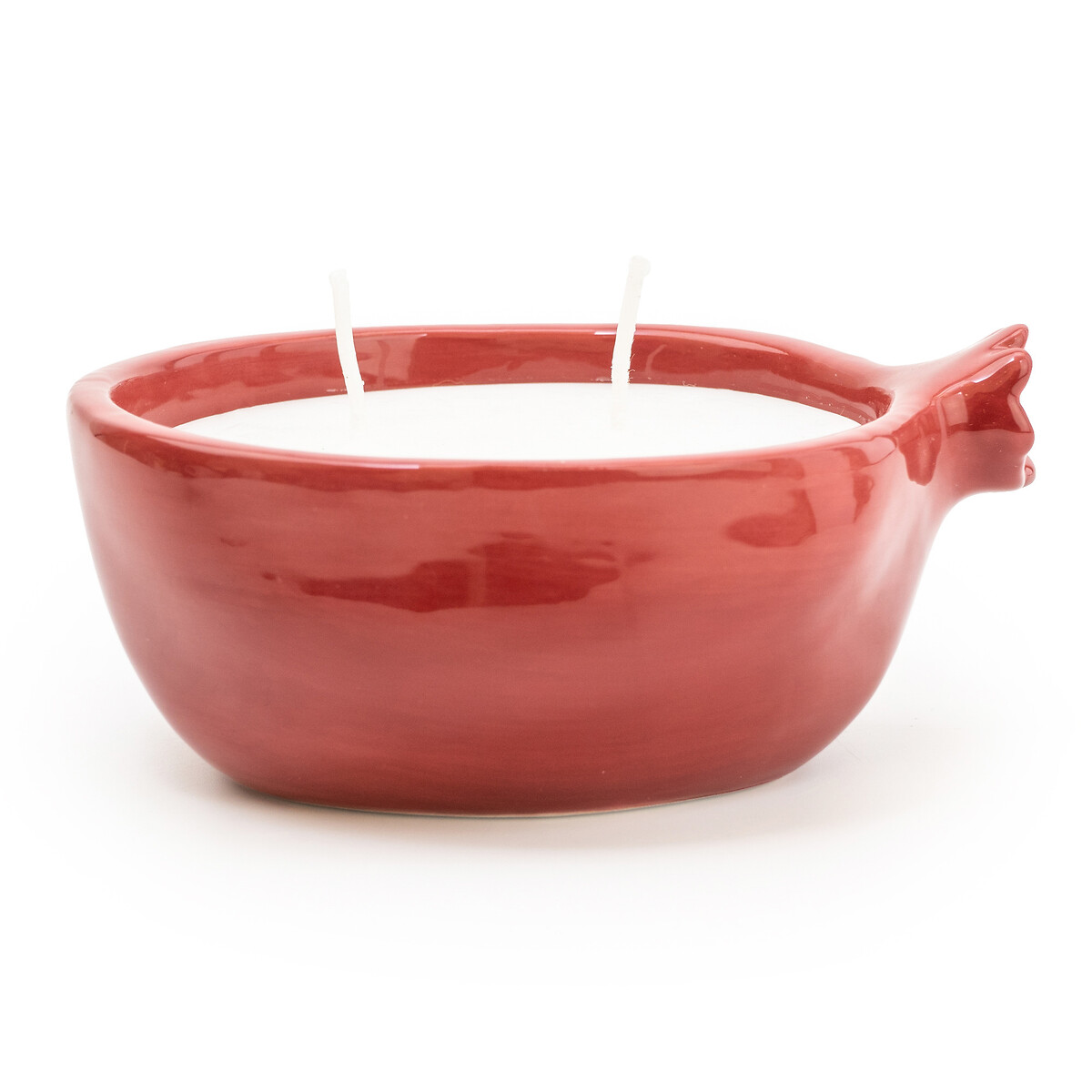 Ceramic Pomegranate Candle red, SO'HOME