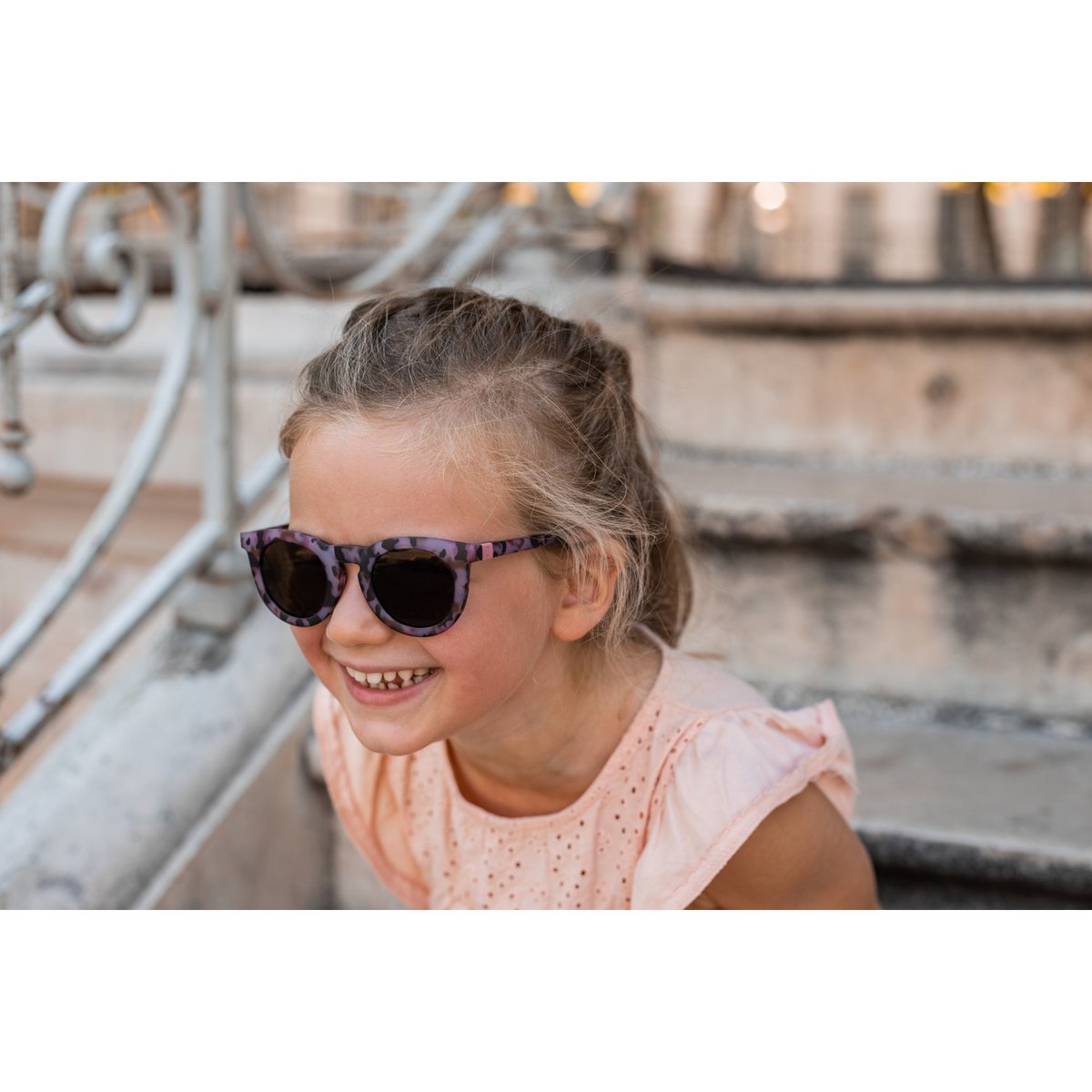 Lunettes de soleil enfant 4-6 ans écaille rose, BEABA