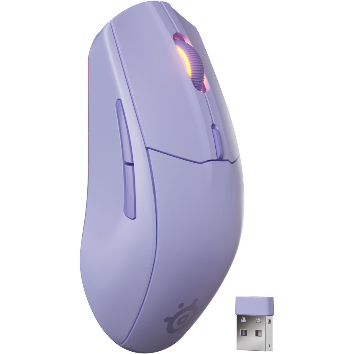 Souris Gamer Sans Fil Rival 3 WL Gen 2 Lavande couleur unique, STEELSERIES