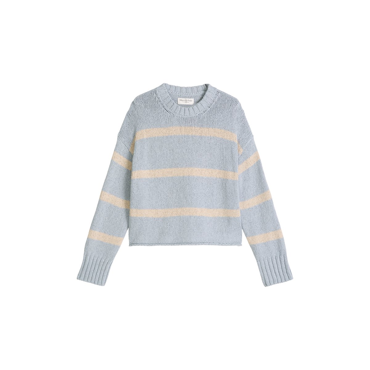 Pull oversize en coton mélangé de haute qualité bleu clair, MARC O'POLO