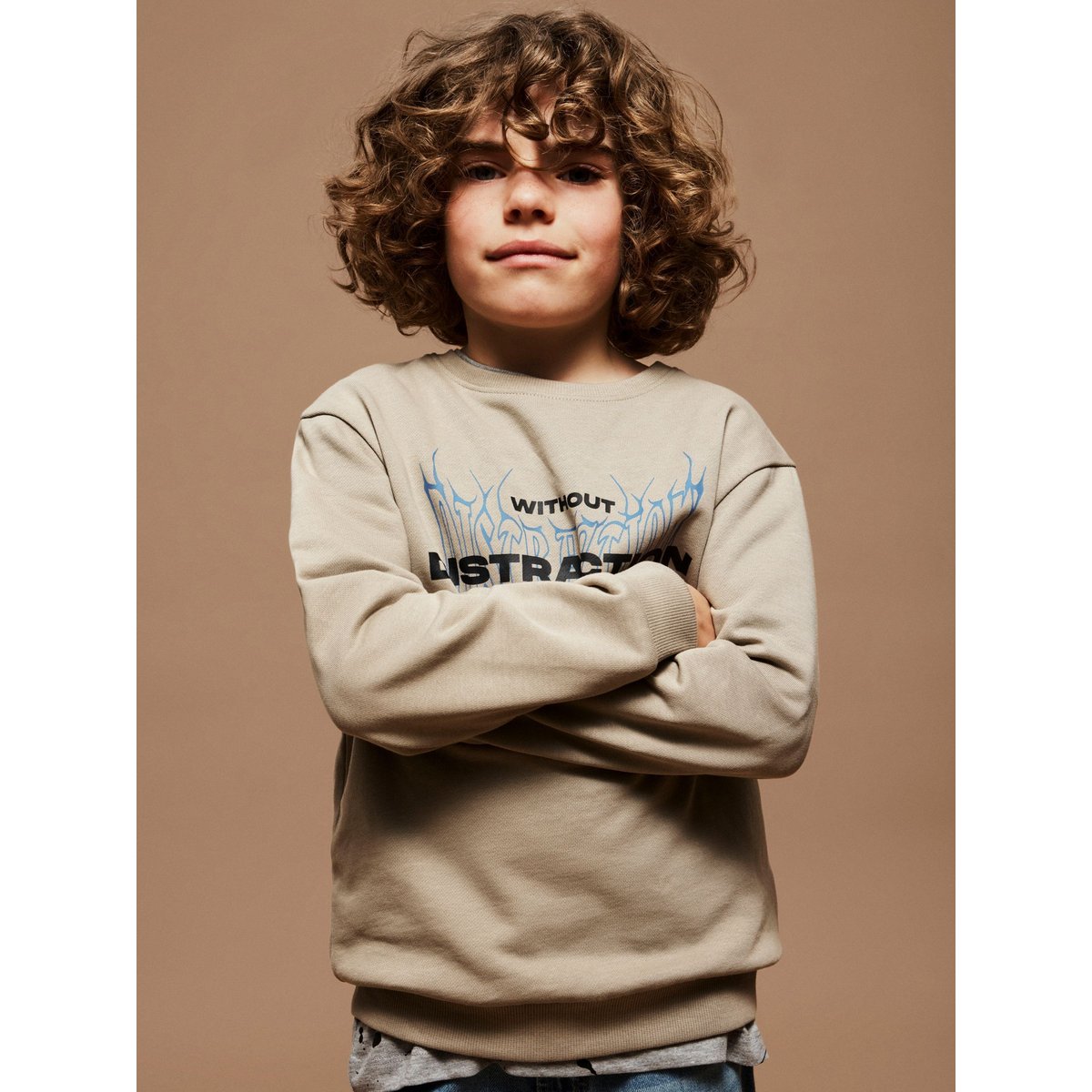 Sweat-Shirt vintage khaki, NAME IT