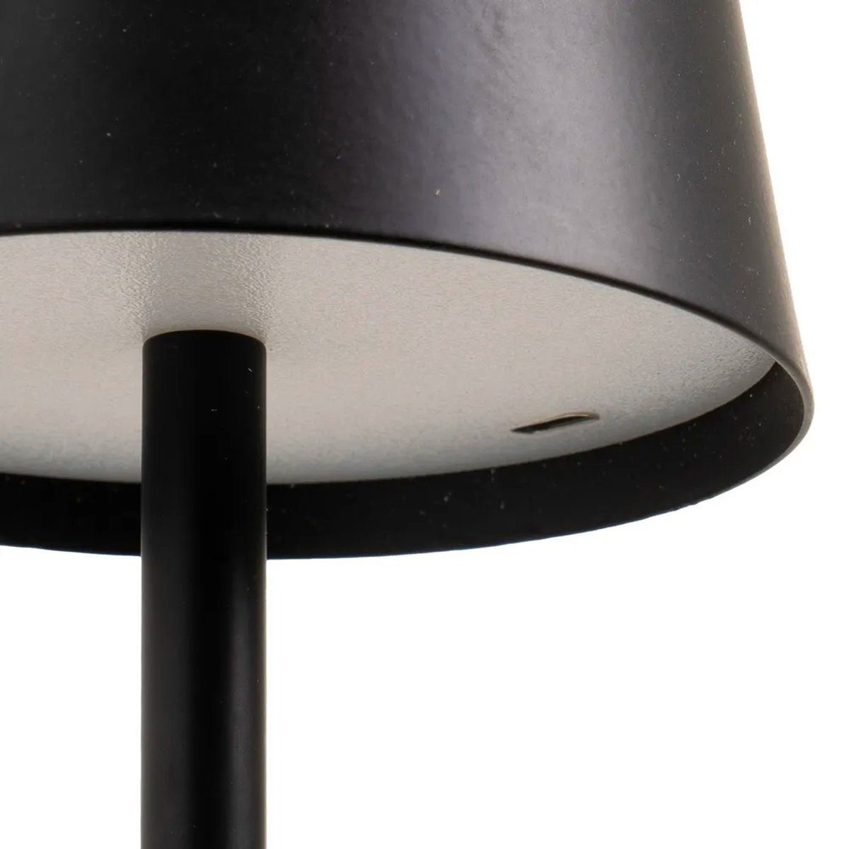 Lampe à poser en métal noir LED sans fil 9x9x27cm noir, WADIGA