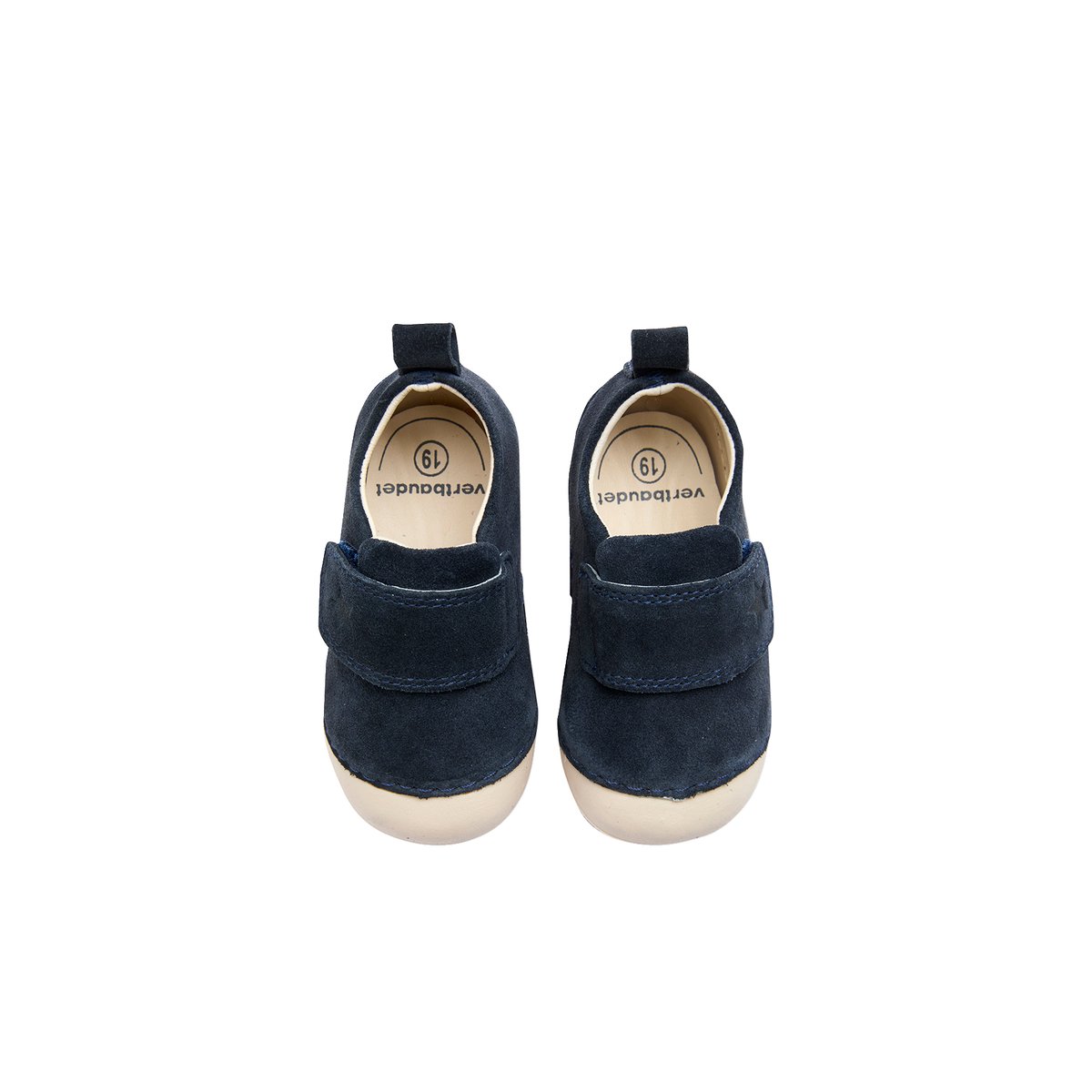 Chaussons souples scratchés bébé marine, VERTBAUDET