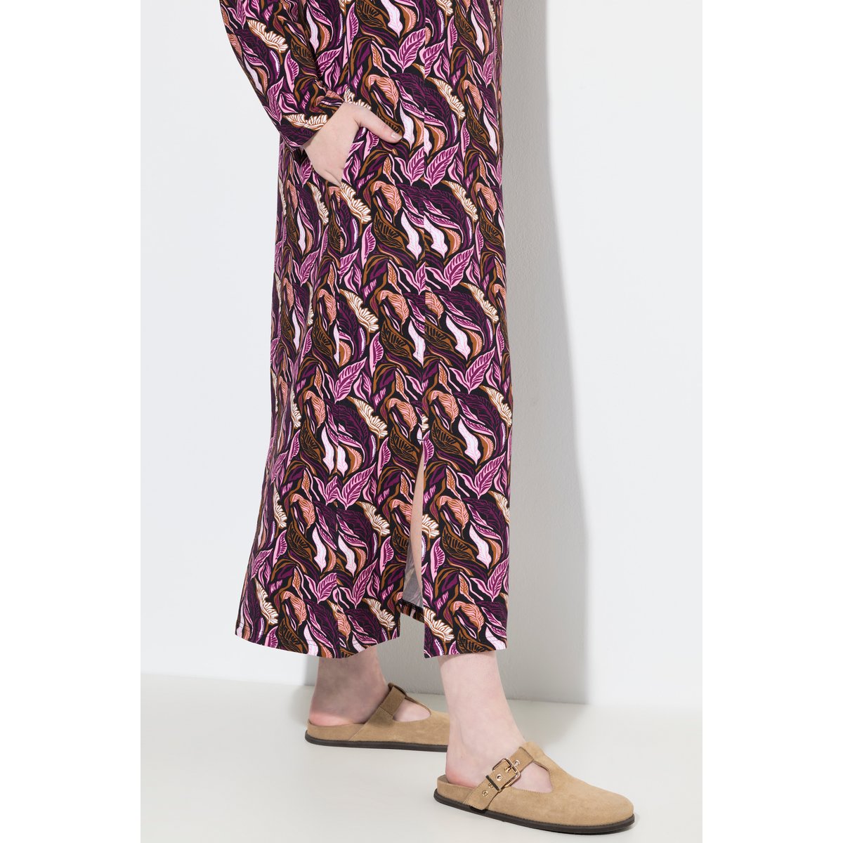 Robe en molleton de coton bio baies de forêt, ULLA POPKEN