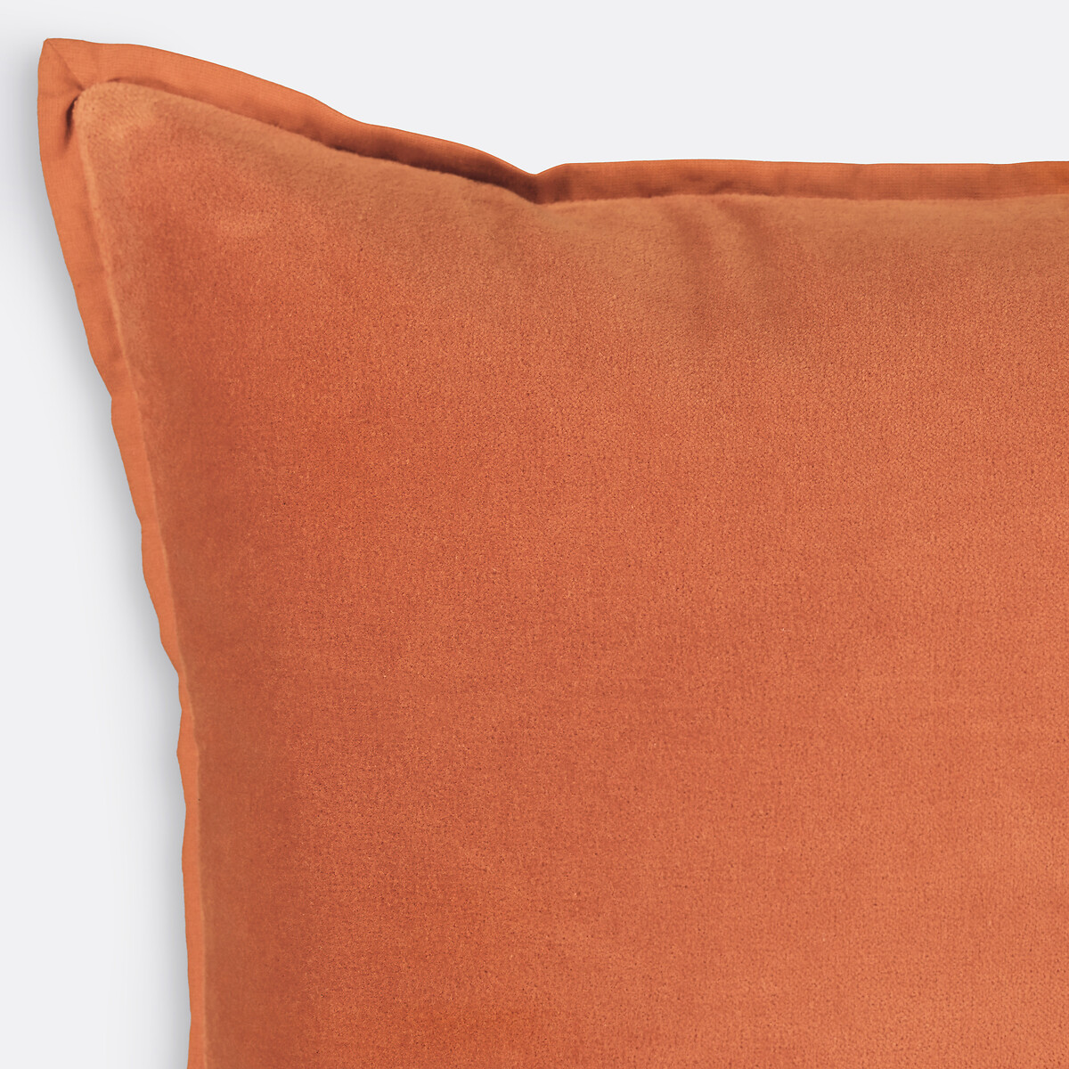 Funda de cojín de terciopelo liso, Alette naranja, LA REDOUTE INTERIEURS