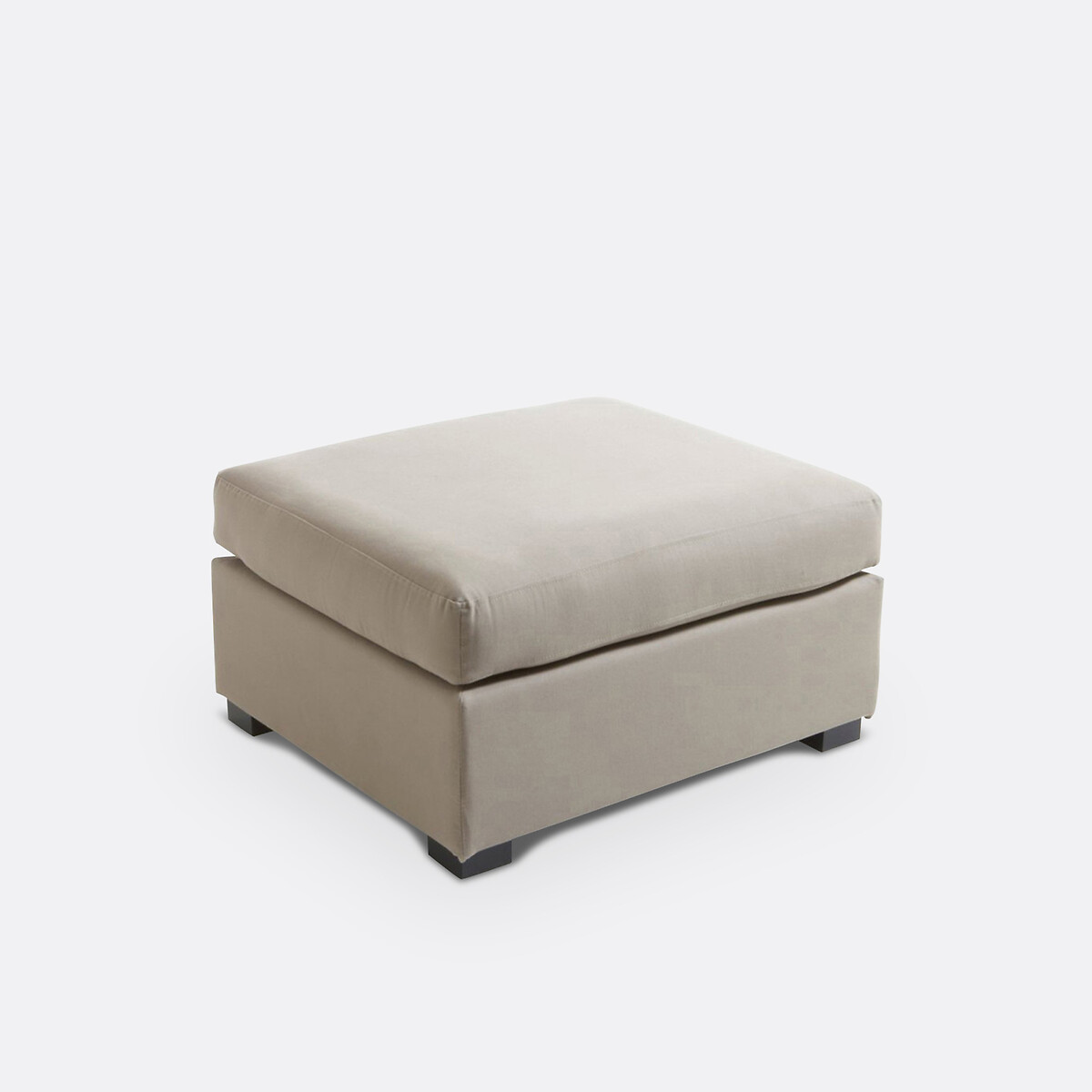 Comfort excellence poef, katoen, Robin taupe kastanje, SO'HOME