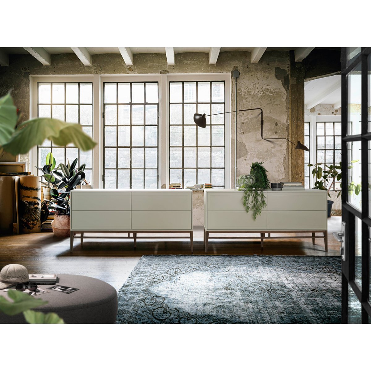 Buffet en bois beige et noyer noyer | beige, ANGEL CERDA