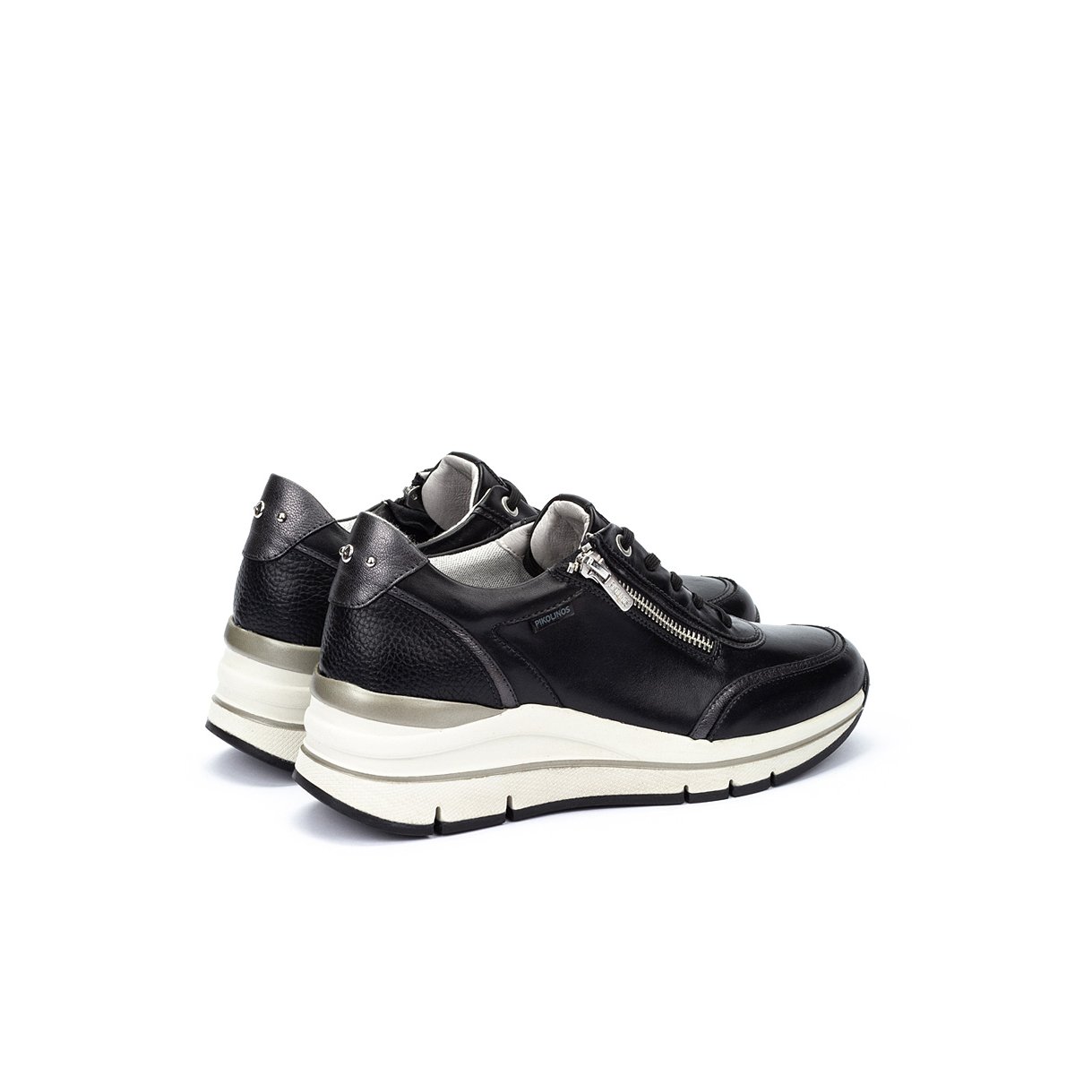 Baskets cuir Girona black, PIKOLINOS