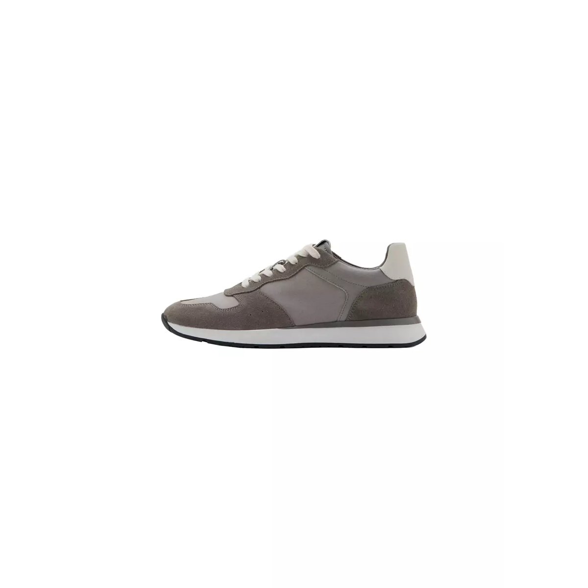 Tennis combinées cuir gris, MANGO MAN