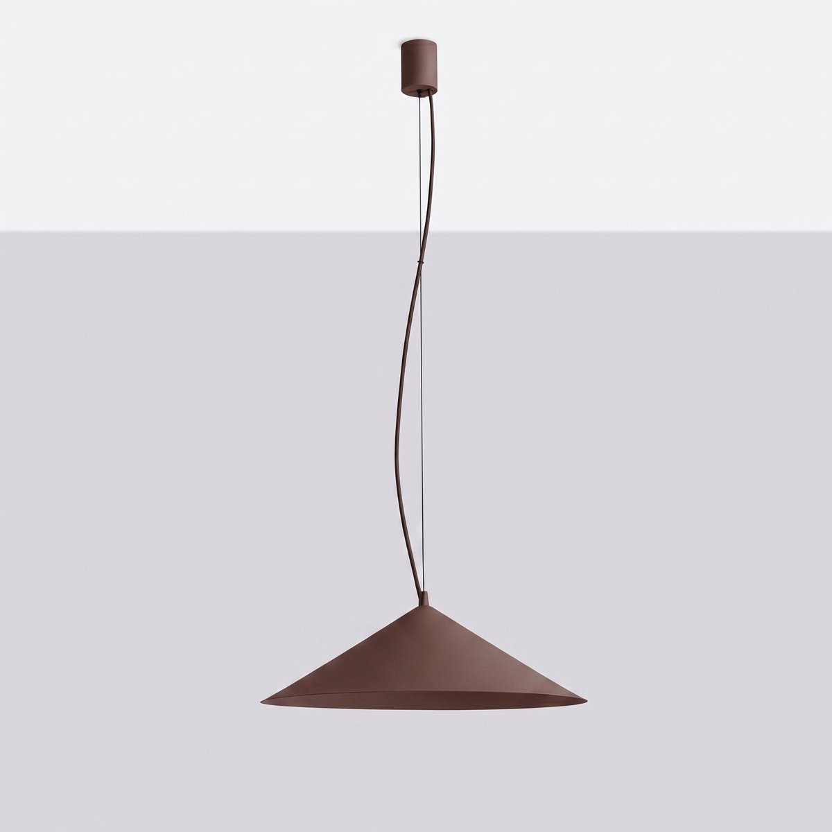 Suspension Acier Marron LED 1 Fint marron, EDEN