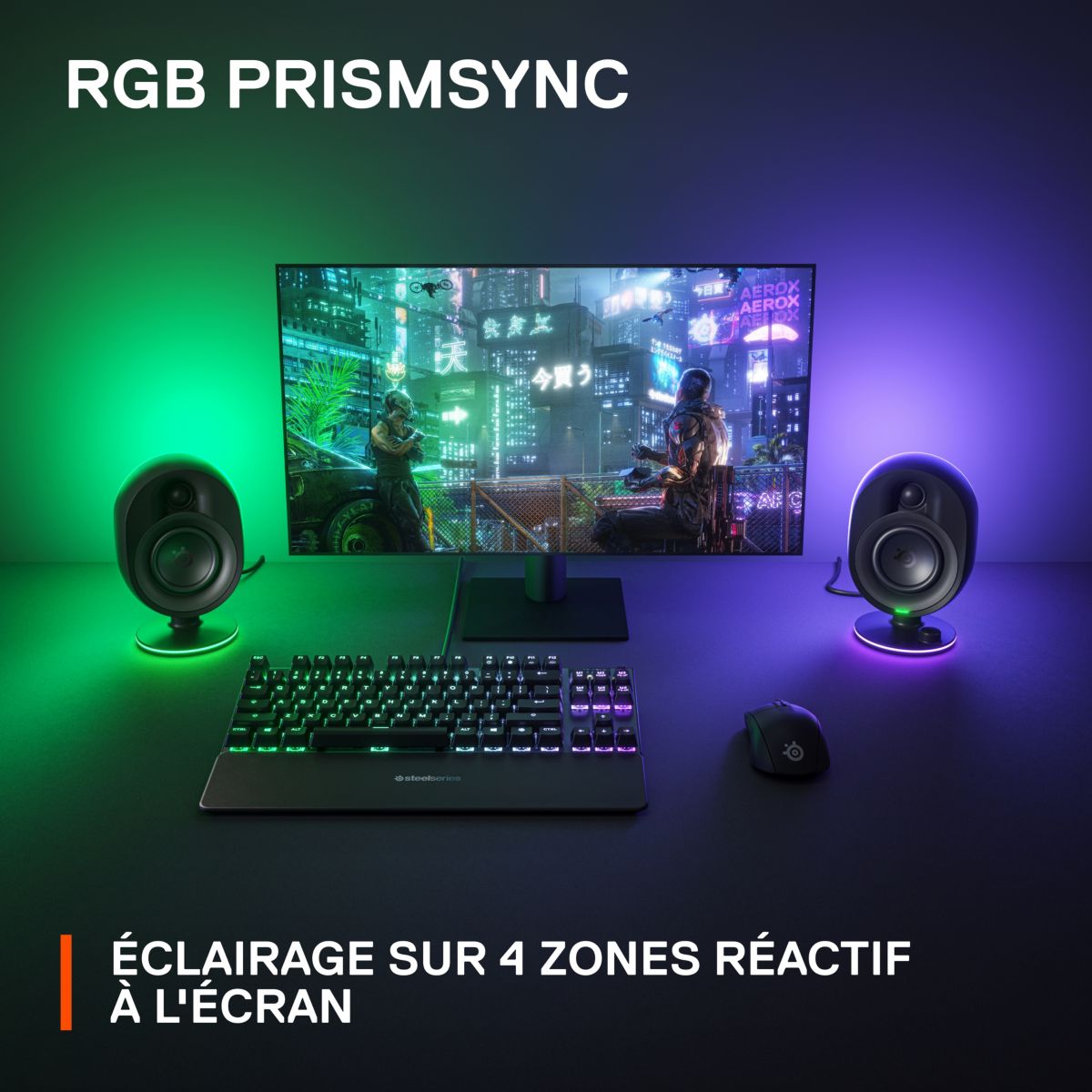 Enceinte PC ARENA 7 - BLACK couleur unique, STEELSERIES