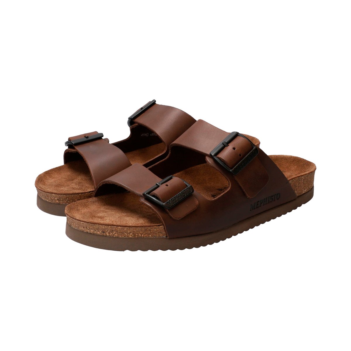 Mules Cuir Nerio marron, MEPHISTO
