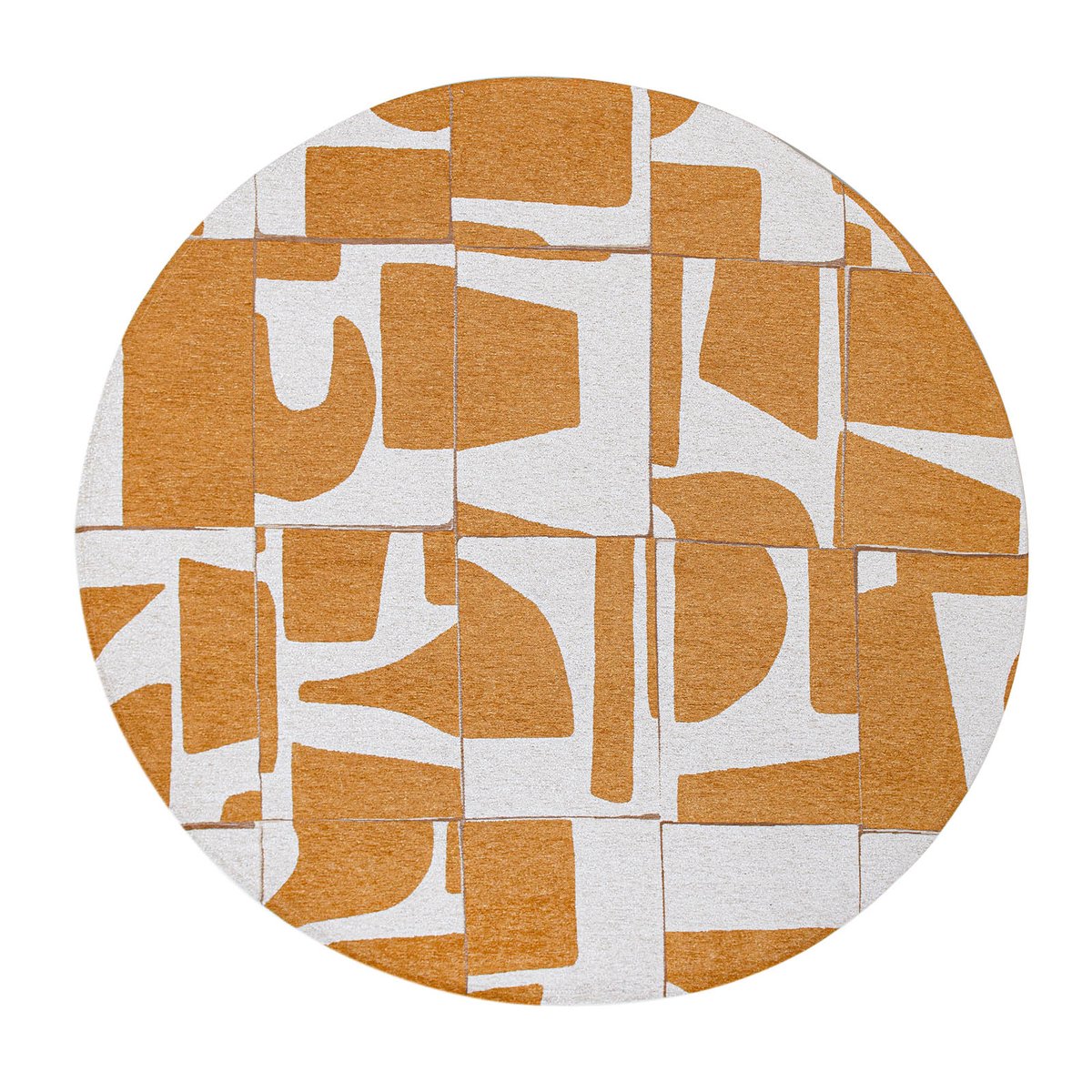 Tapis intérieur/extérieur tissé plat LASH jaune, NOVATREND