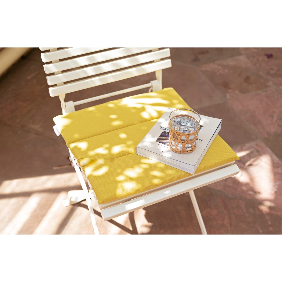 Galettes de chaises extérieur à nouettes CAPRI Lot de 4 turquoise, MAGMA HEIMTEX