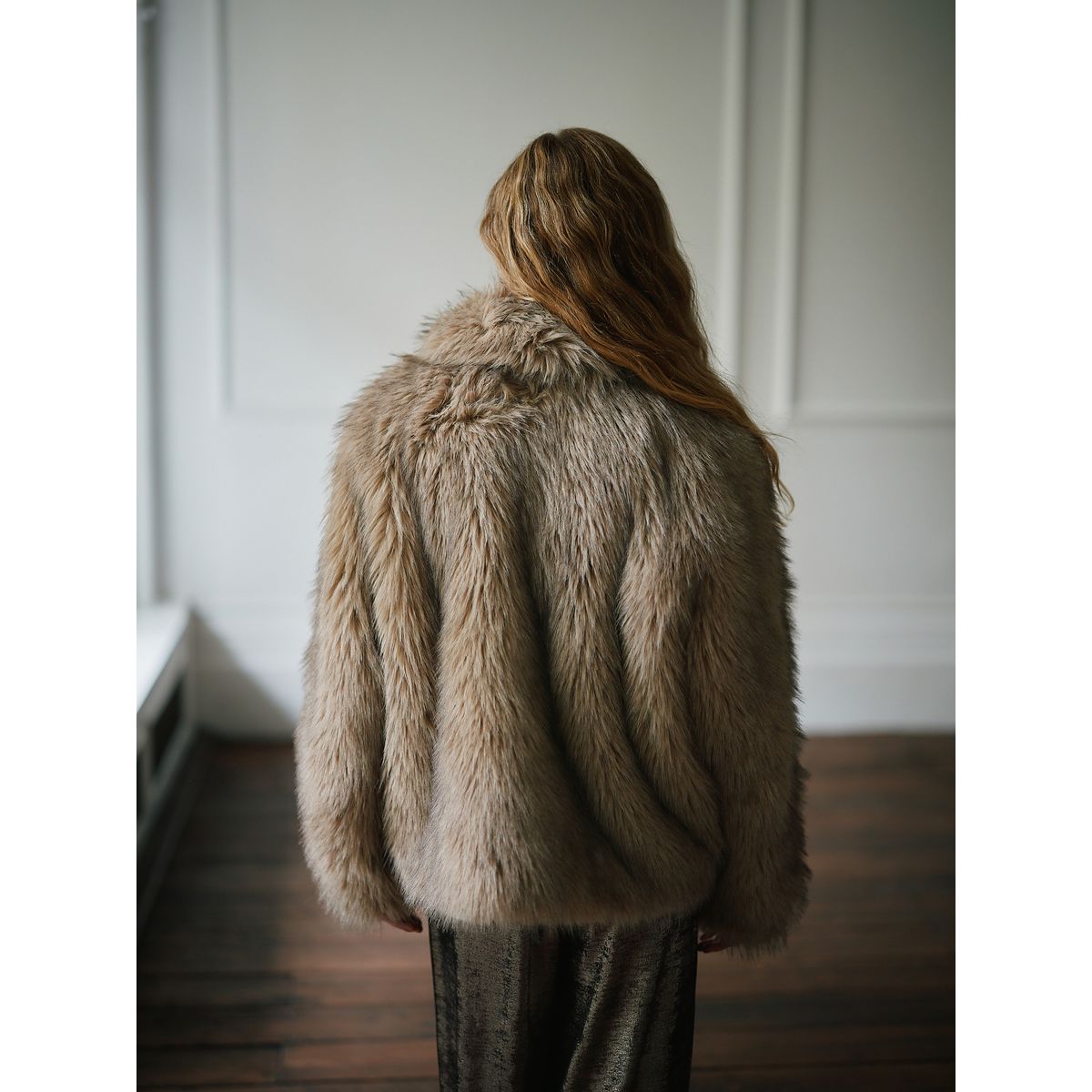 Veste en imitation fourrure naturel, NEXT