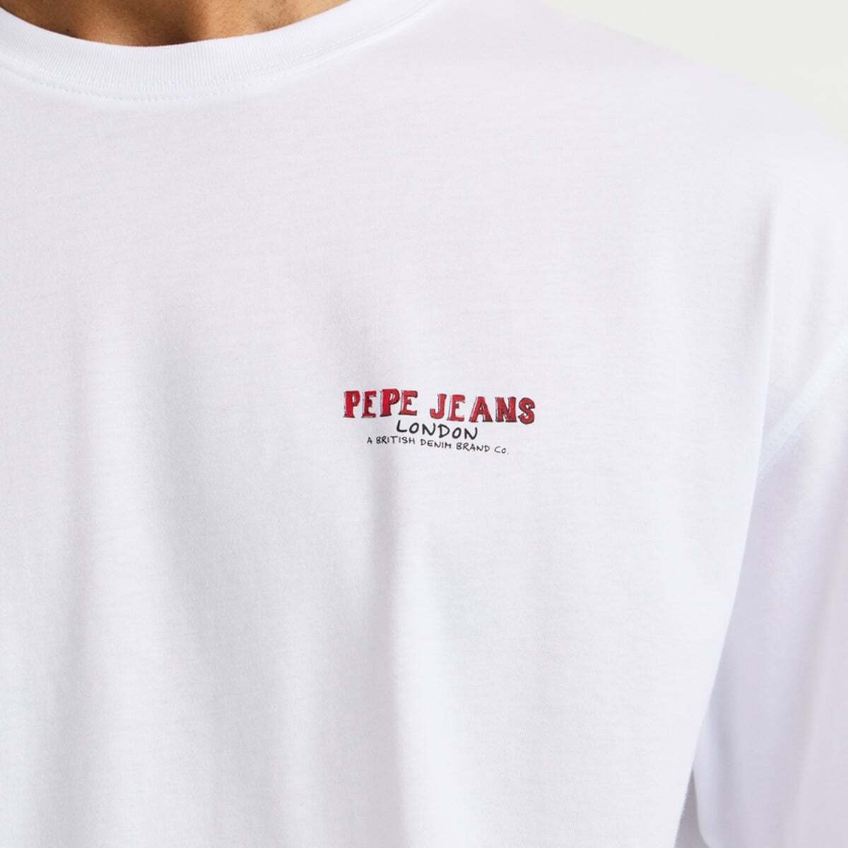 T-Shirt Avec Imprimé Au Dos Coupe Casual blanc, PEPE JEANS