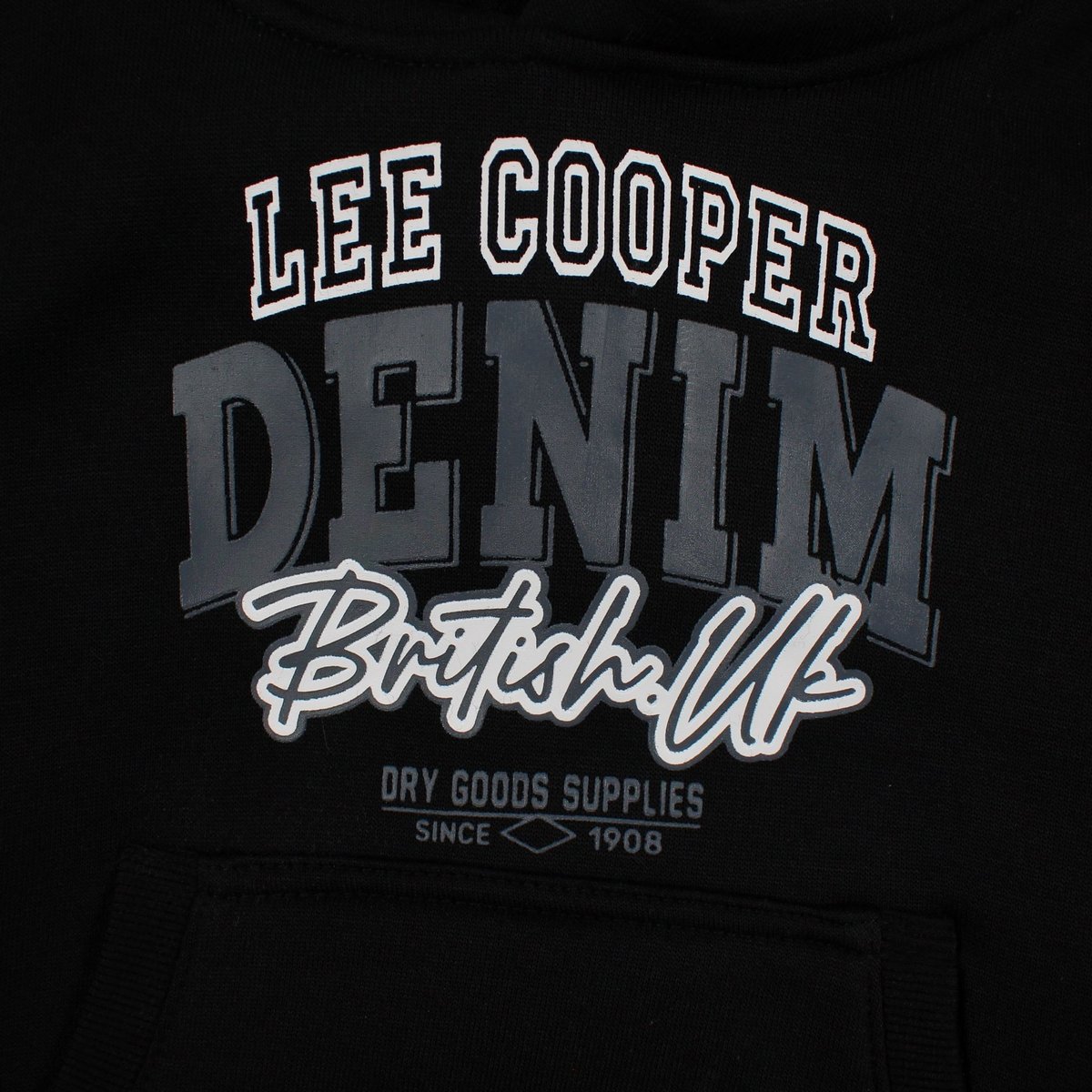 Ensemble sweat à capuche et pantalon de jogging cargo GRAFFITI noir, LEE COOPER