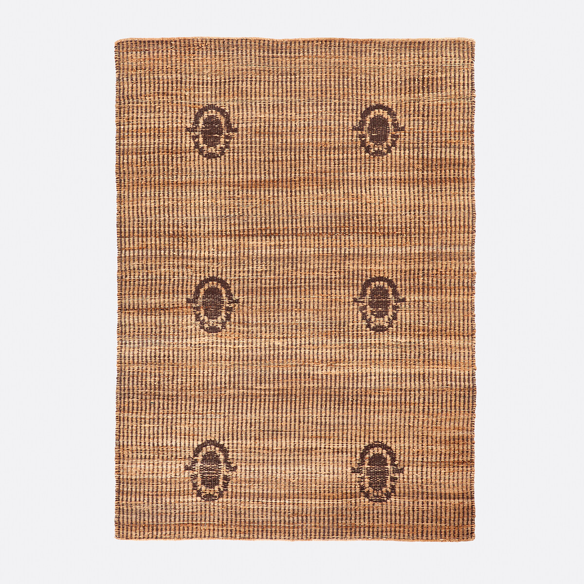 Tapis jute et coton, Limari naturel/noir, LA REDOUTE INTERIEURS