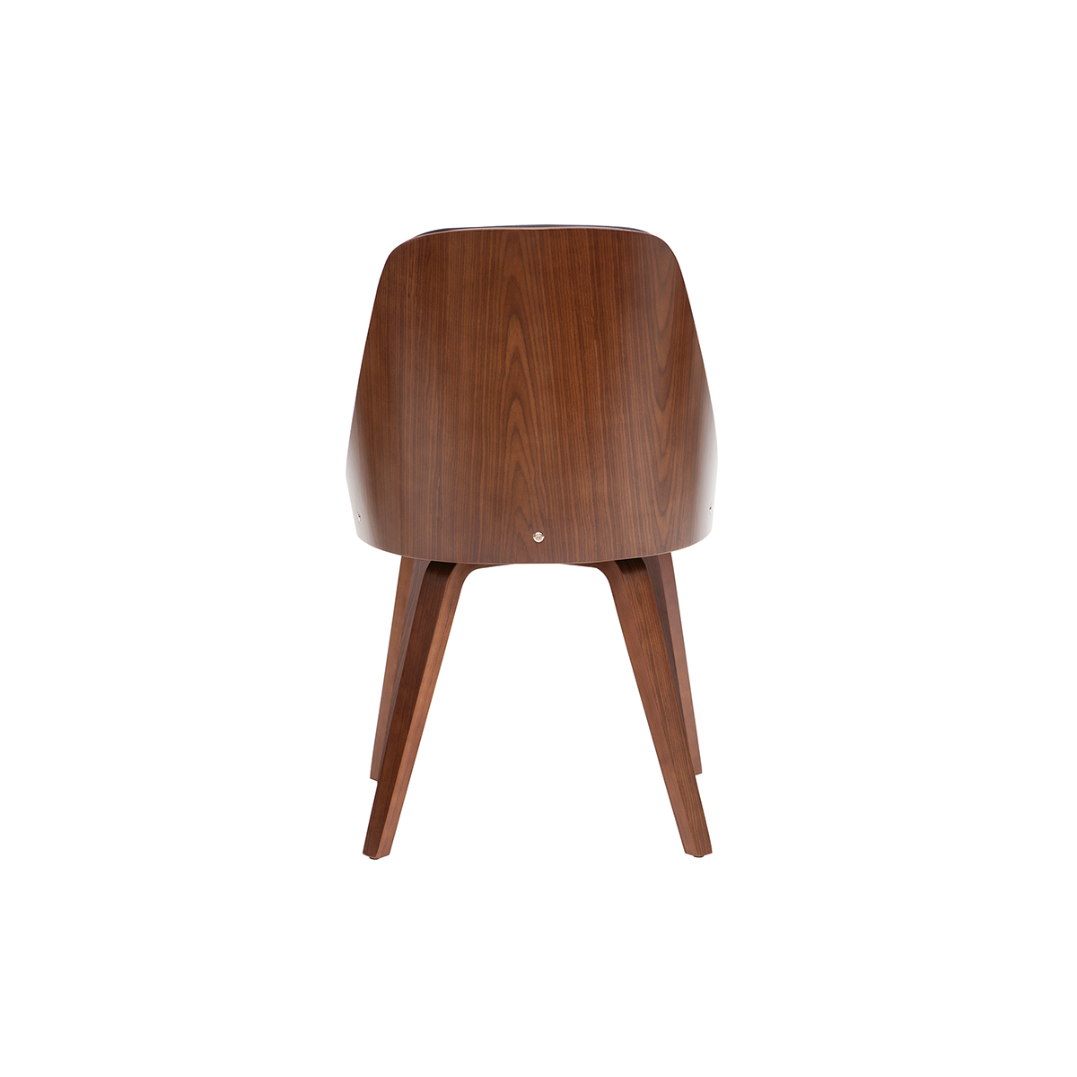 Chaise design FLUFFY noyer / noir, MILIBOO