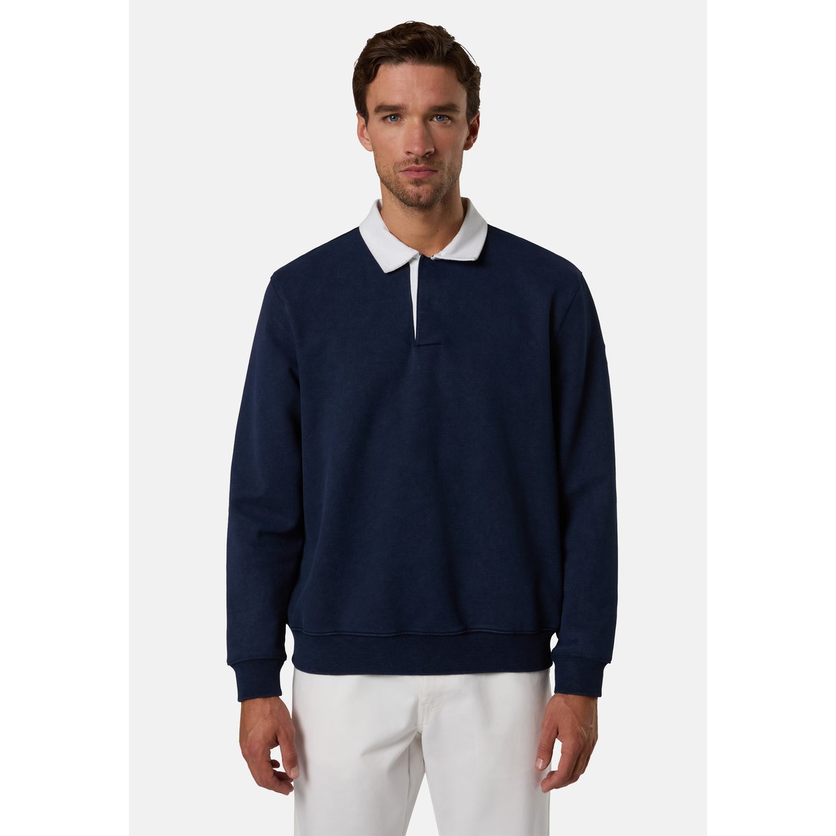 Polo à manches longues bleu marine, NORTH SAILS