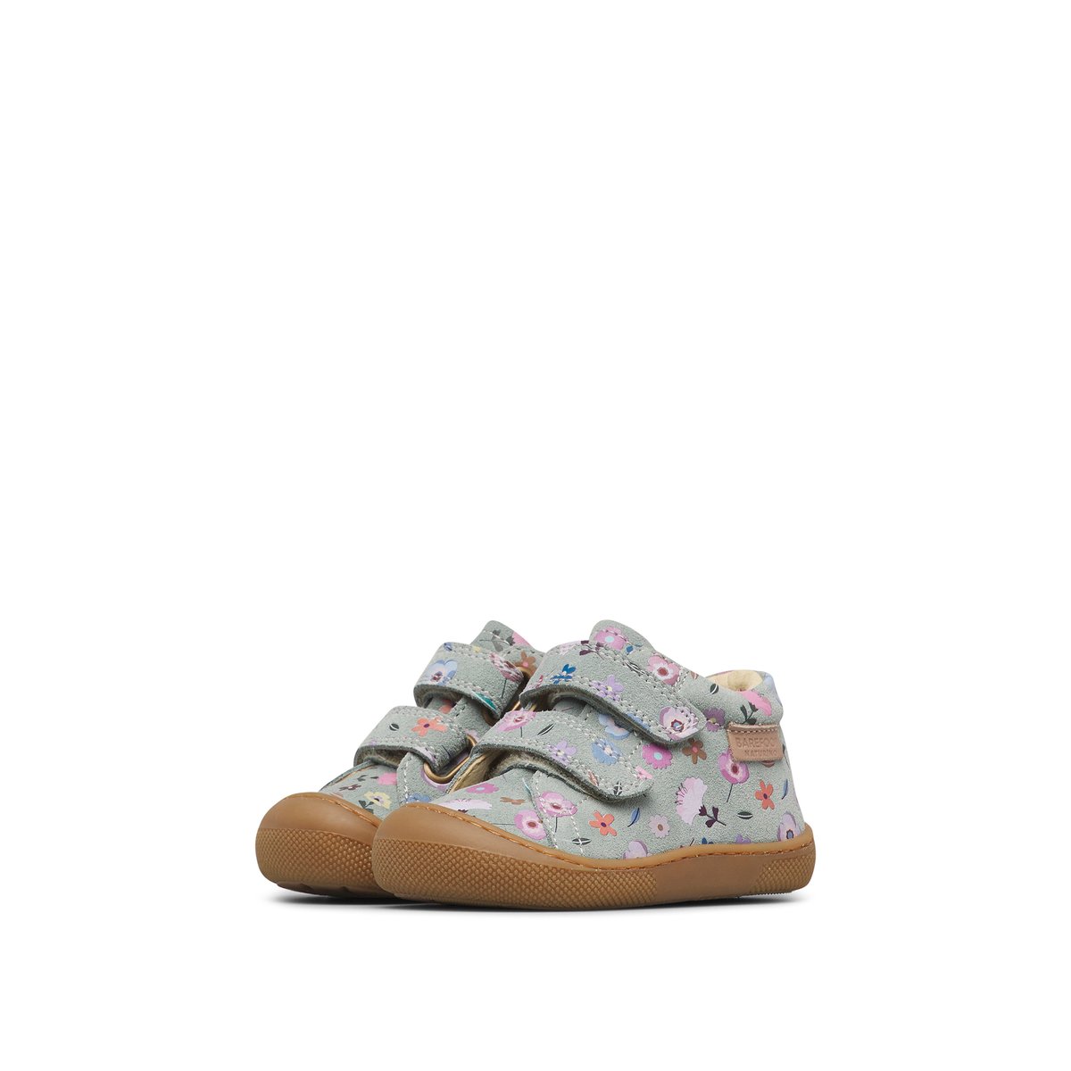 Chaussures premiers pas en suède BAREFOOT AMUR VL sage-rose, NATURINO