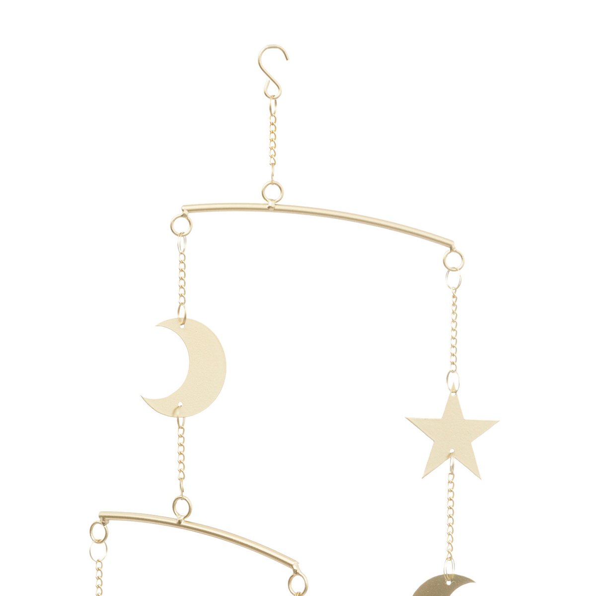 Mobile lune doré en métal 48cm doré, ATMOSPHERA