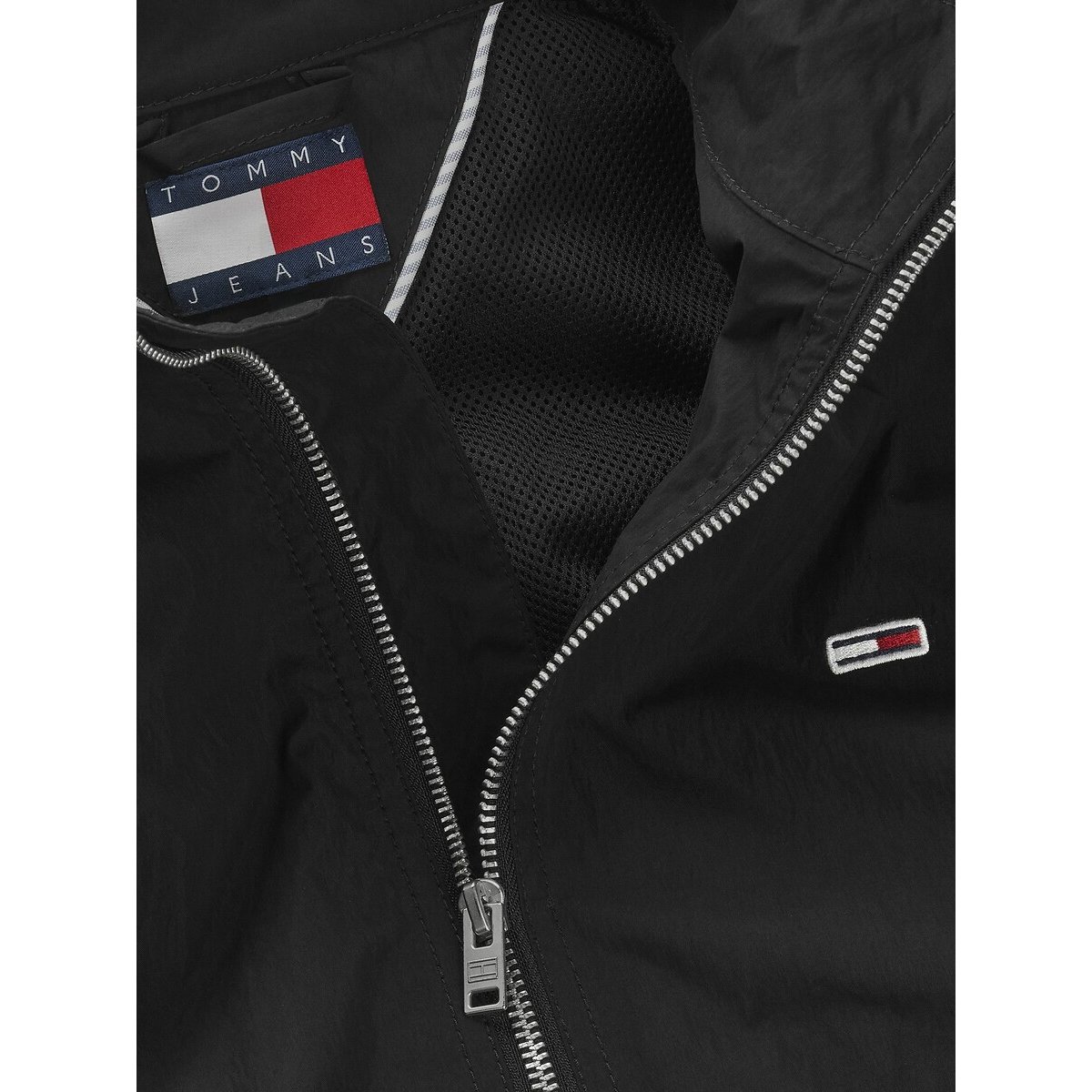 Light-Jacke mit Reissverschluss schwarz, TOMMY JEANS