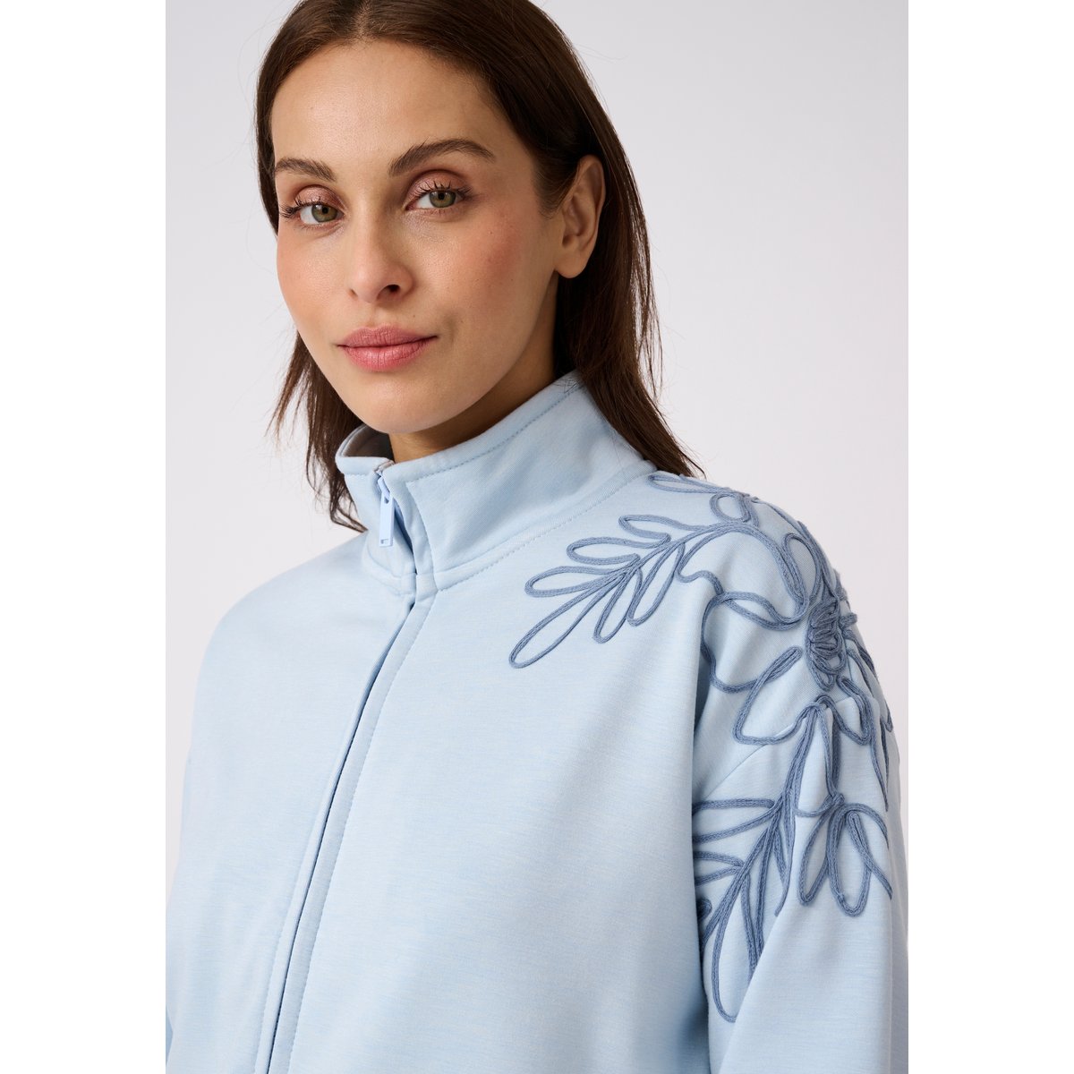Veste de détente Thermolactyl bleu grisé, DAMART