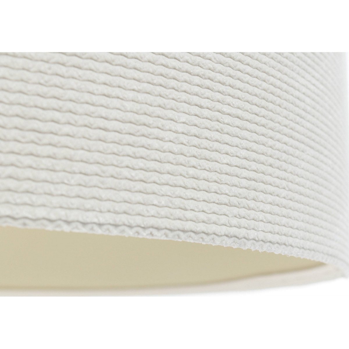 Suspension en tissu, GLAMOUR abat-jour velours structurel blanc intérieur crème, BPS KONCEPT