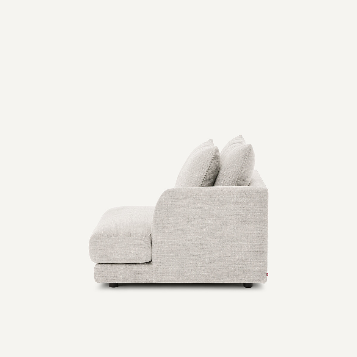 Rechtes Halbsofa, modular, aus Baumwolle und Leinen, TIBERIO beige, AM.PM