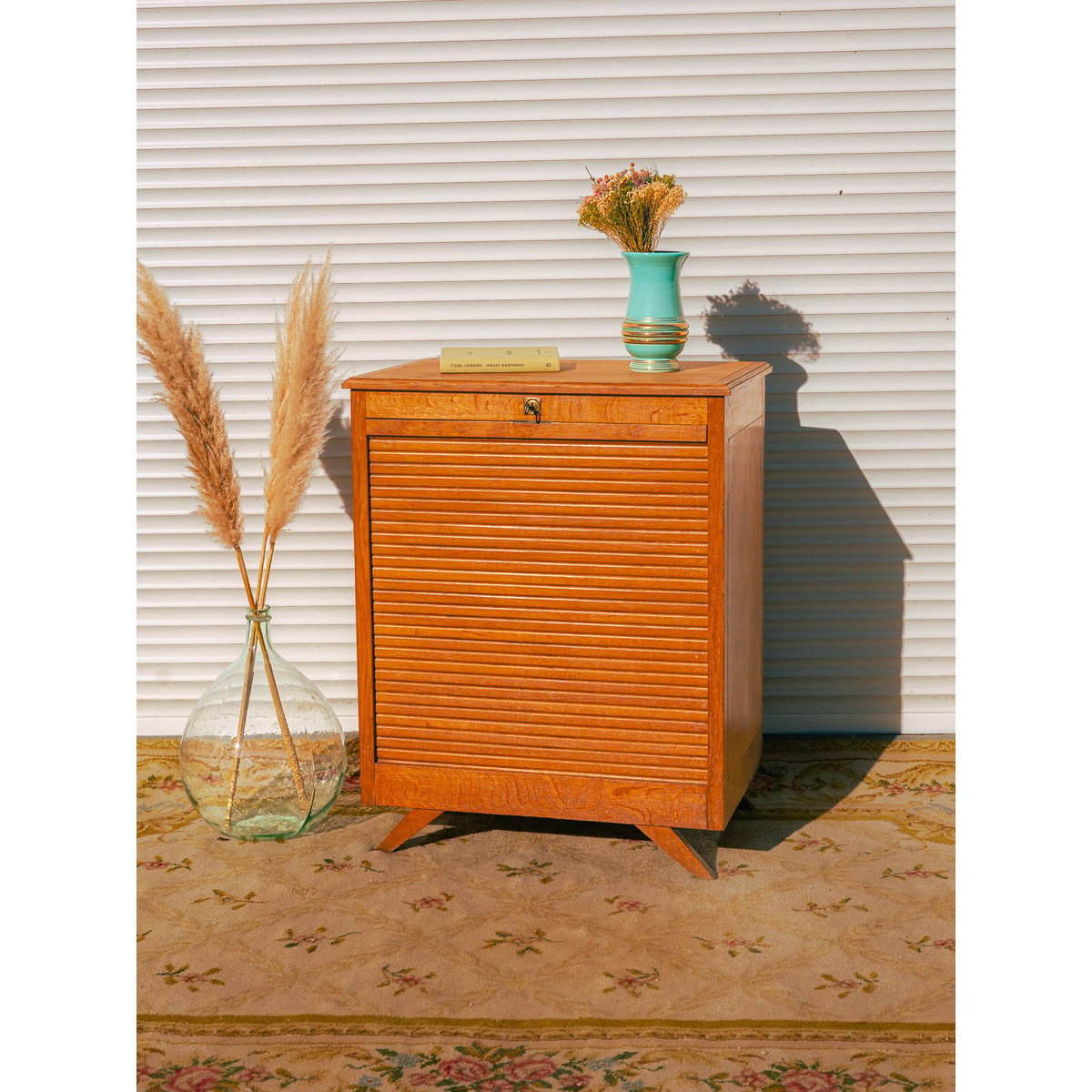 Meuble classeur en bois clair Fernand N°432 - Bon état bois clair, DEBONGOUT