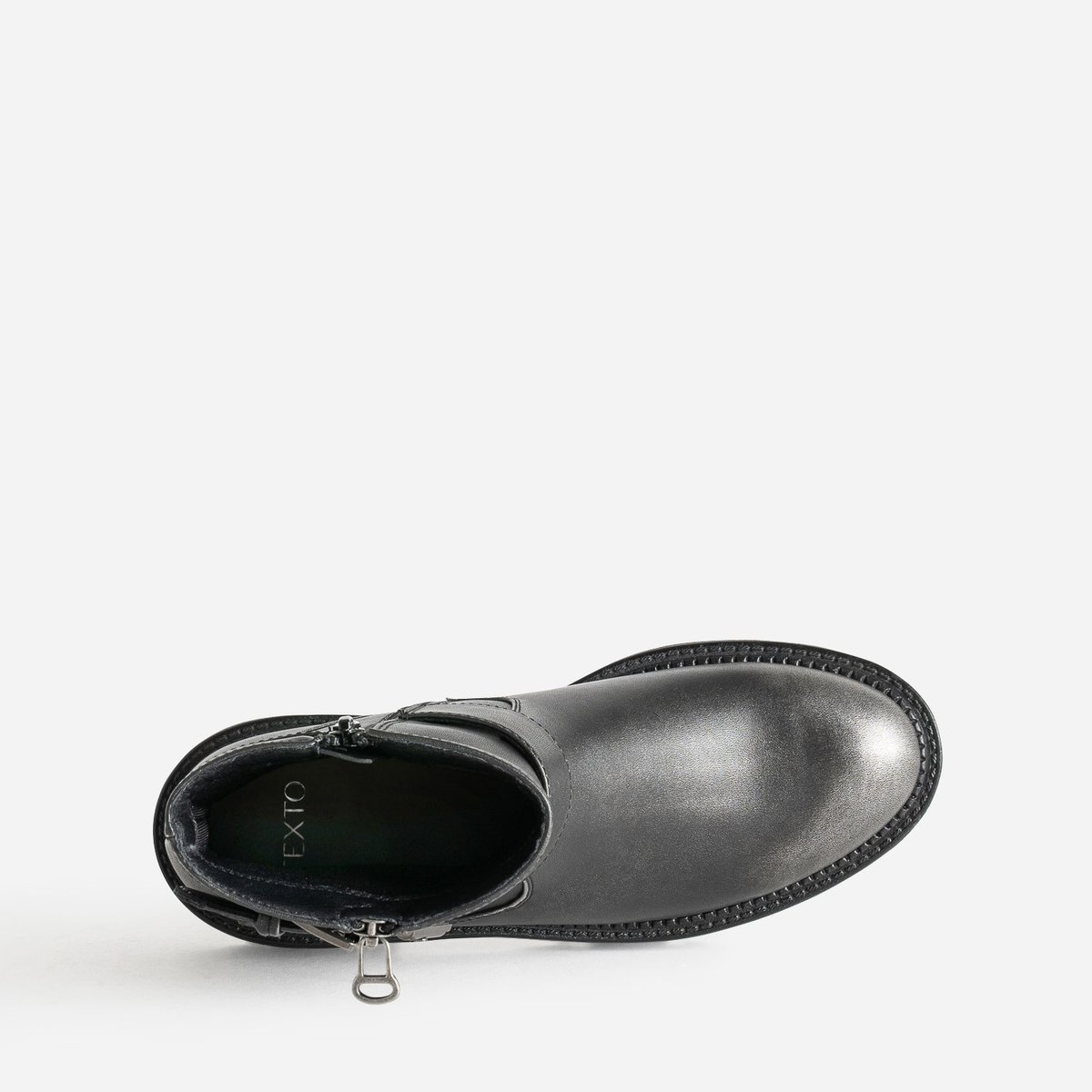 Boots ASSIA gris, TEXTO