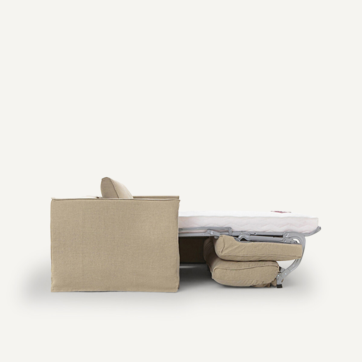 Omvormbare hoekbank in dik stonewashed linnen, Camille naturel, AM.PM