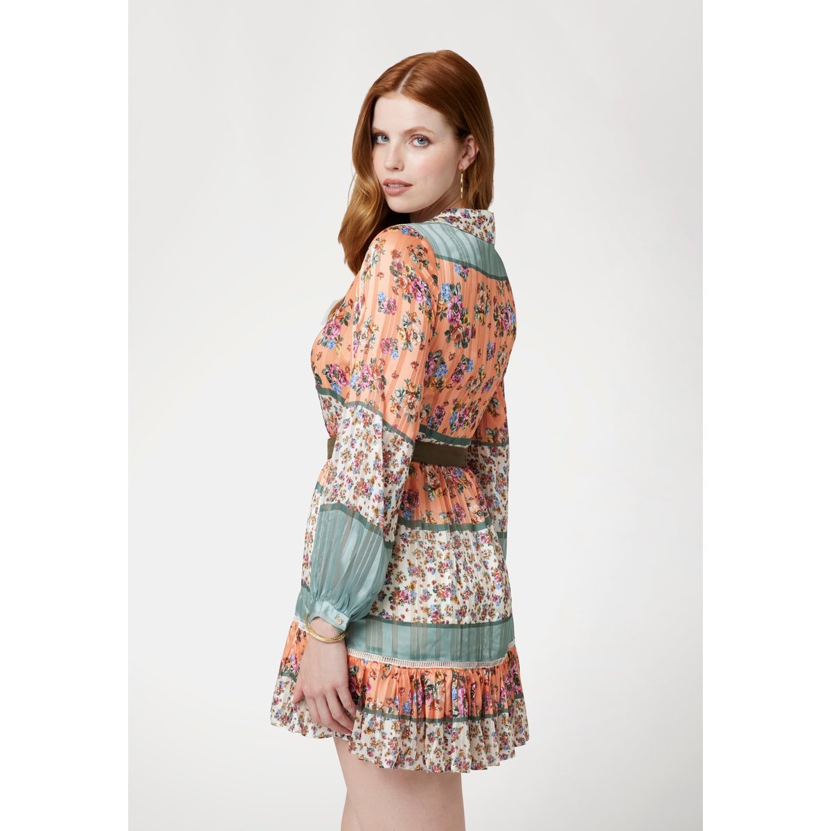 Mini Robe Imprimé Floral orange florale, GUESS