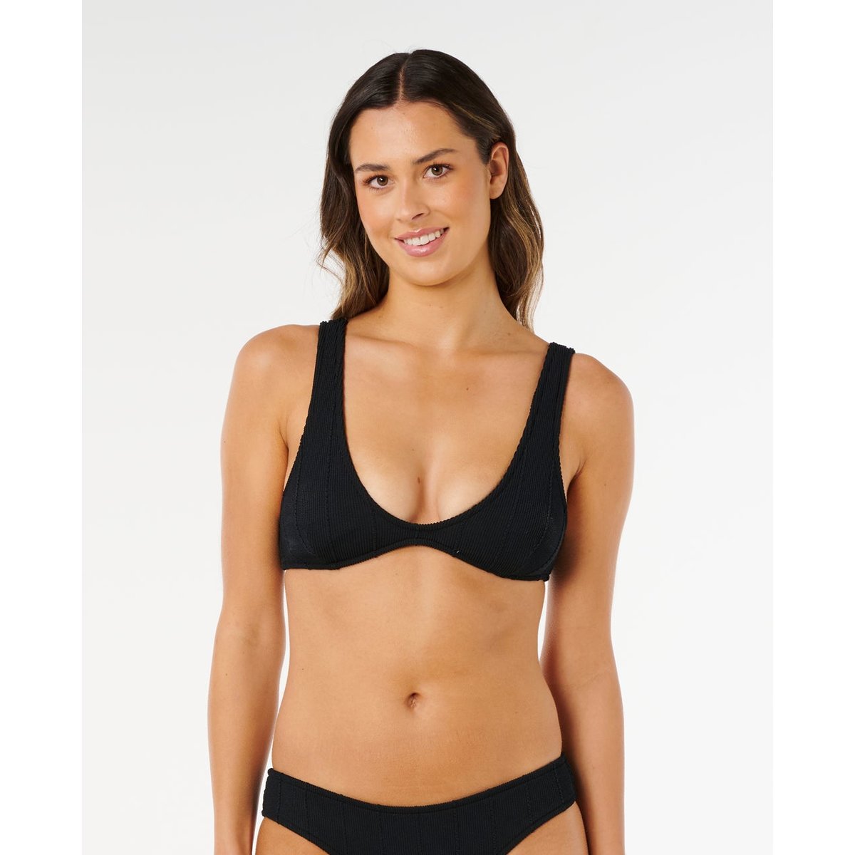 Haut de maillot de bain brassière Vibe SURF noir, RIP CURL