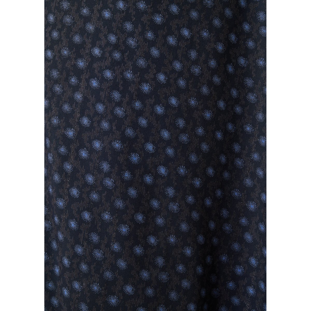 Jupe midi asymétrique à imprimé graphique bleu, LA FEE MARABOUTEE