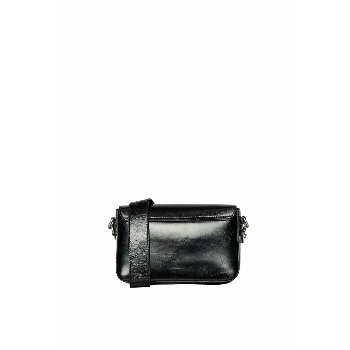 111 Rock Leather Bag with Studded Handle black, IKKS