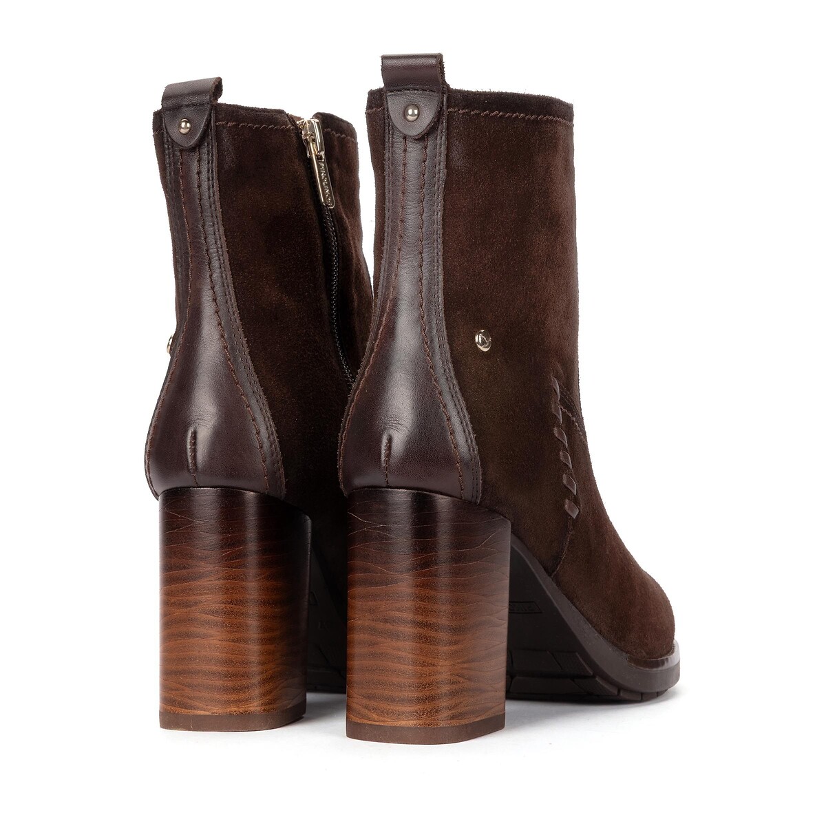 Stiefeletten aus Wildleder mit Absatz, PALENCIA braun, PIKOLINOS