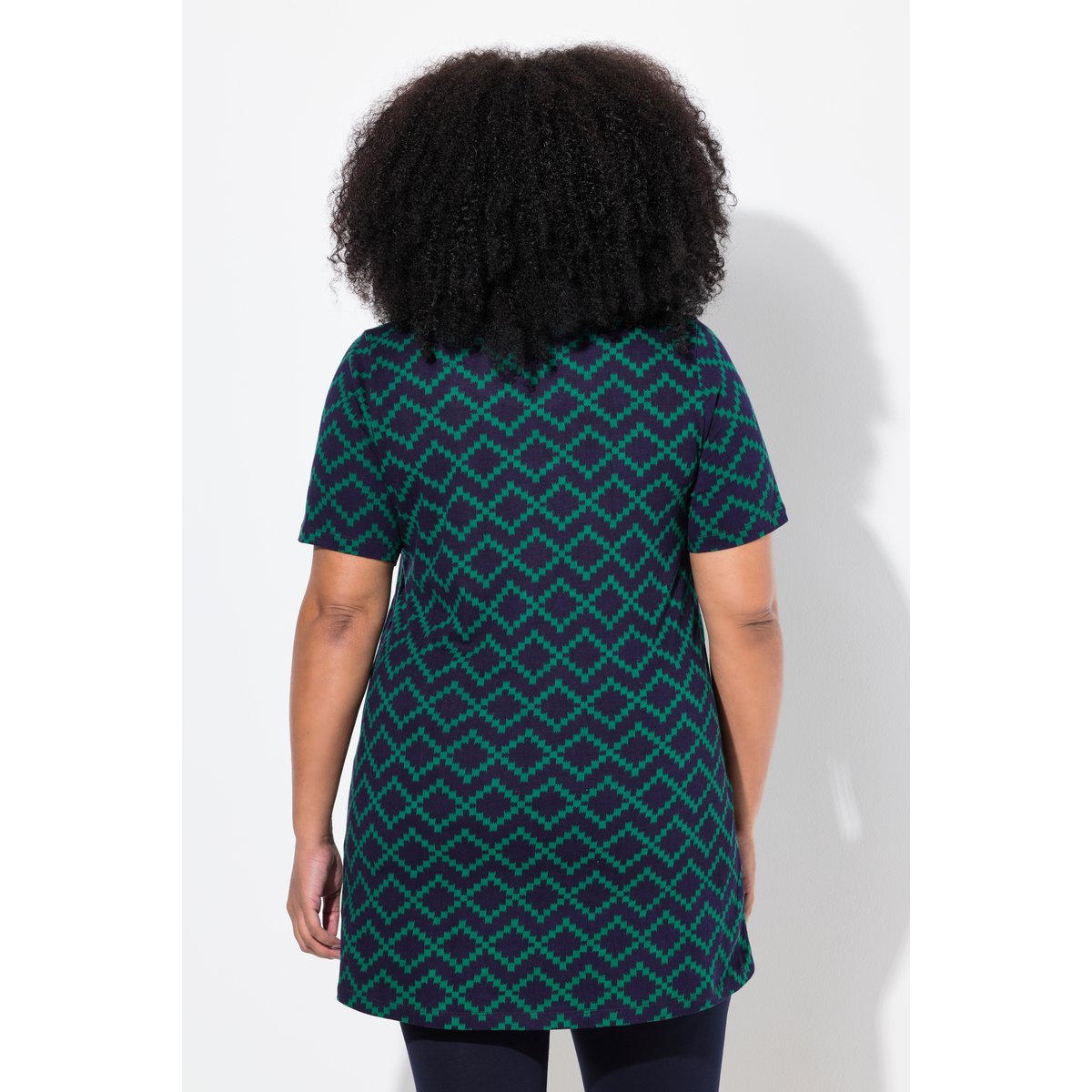 T-shirt long manches courtes marine, ULLA POPKEN