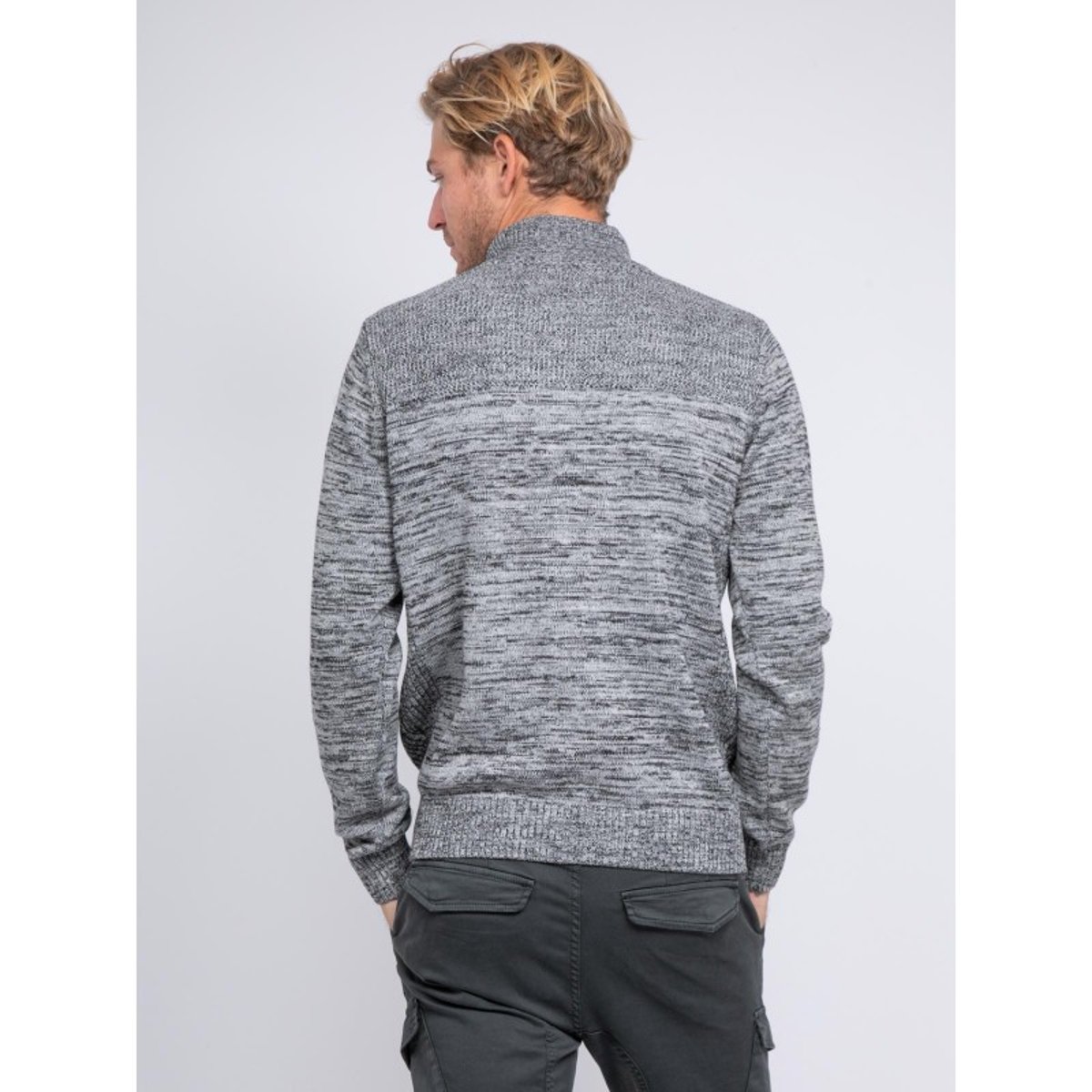 Pull Col Montant Laoshen gris foncé, RITCHIE