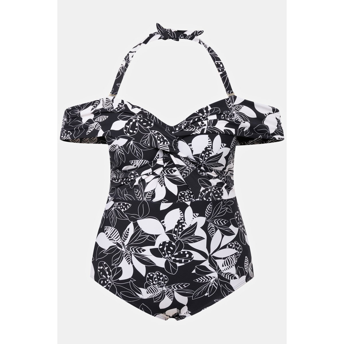 Maillot de bain avec bonnets souples. noir, ULLA POPKEN