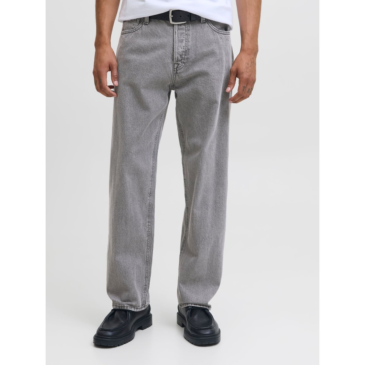 Jean À Coupe Ample grey denim, JACK & JONES
