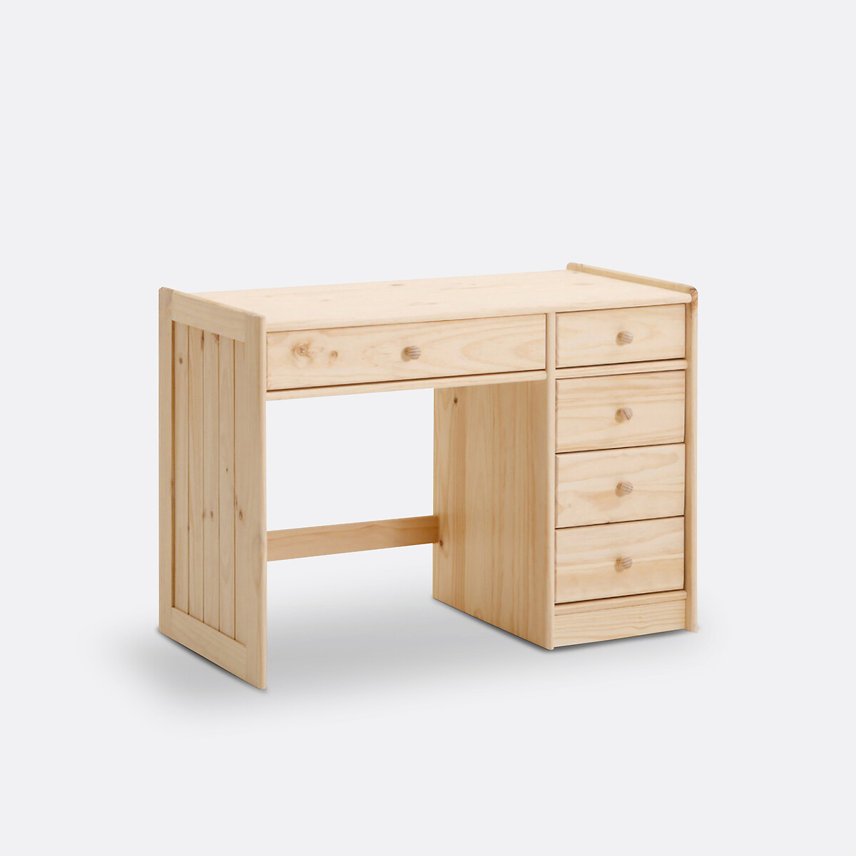 Bureau pin massif et MDF, Gaby bois clair brut, LA REDOUTE INTERIEURS