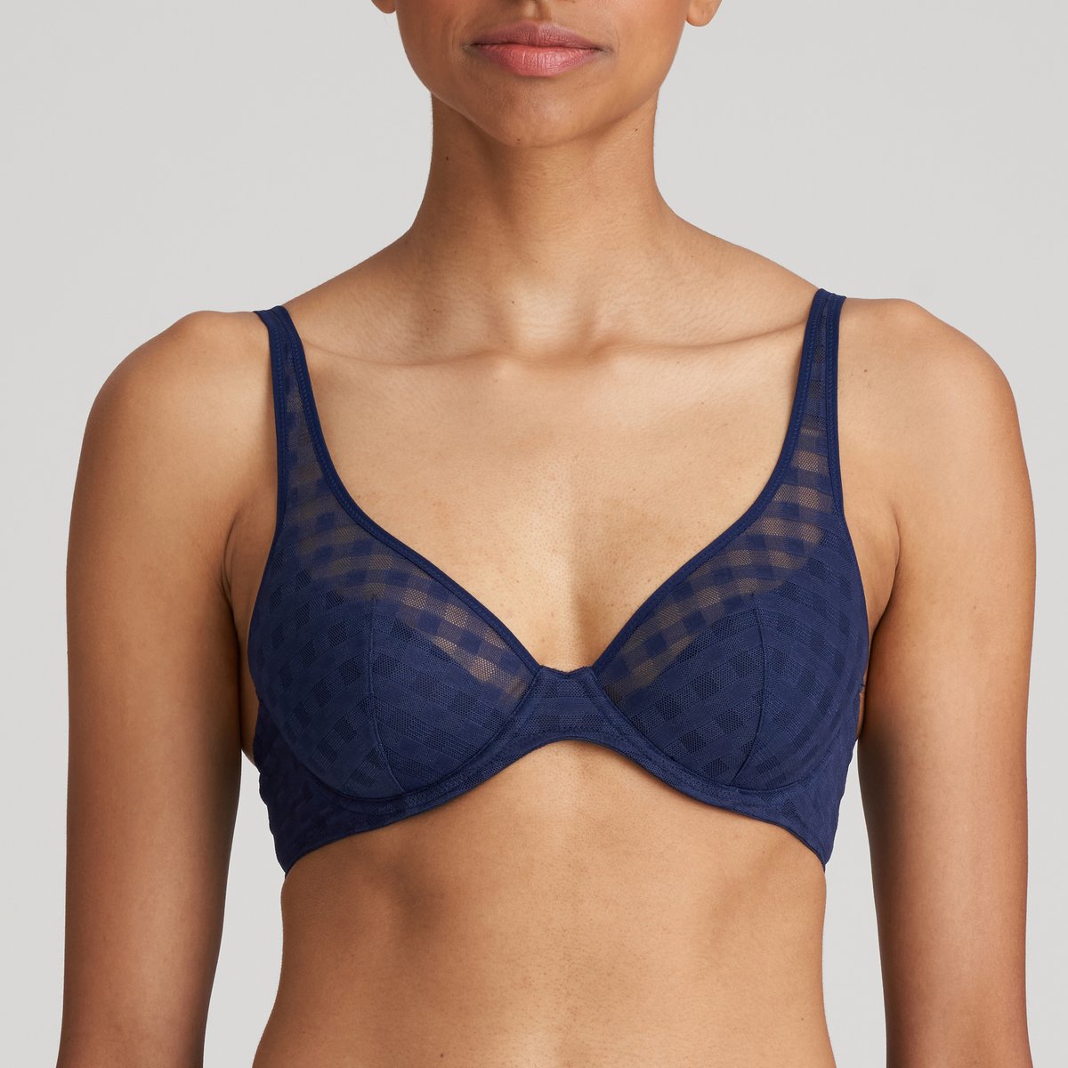 Soutien gorge demi-mousse plongeant JEREME bleu - bleu saphire, MARIE JO