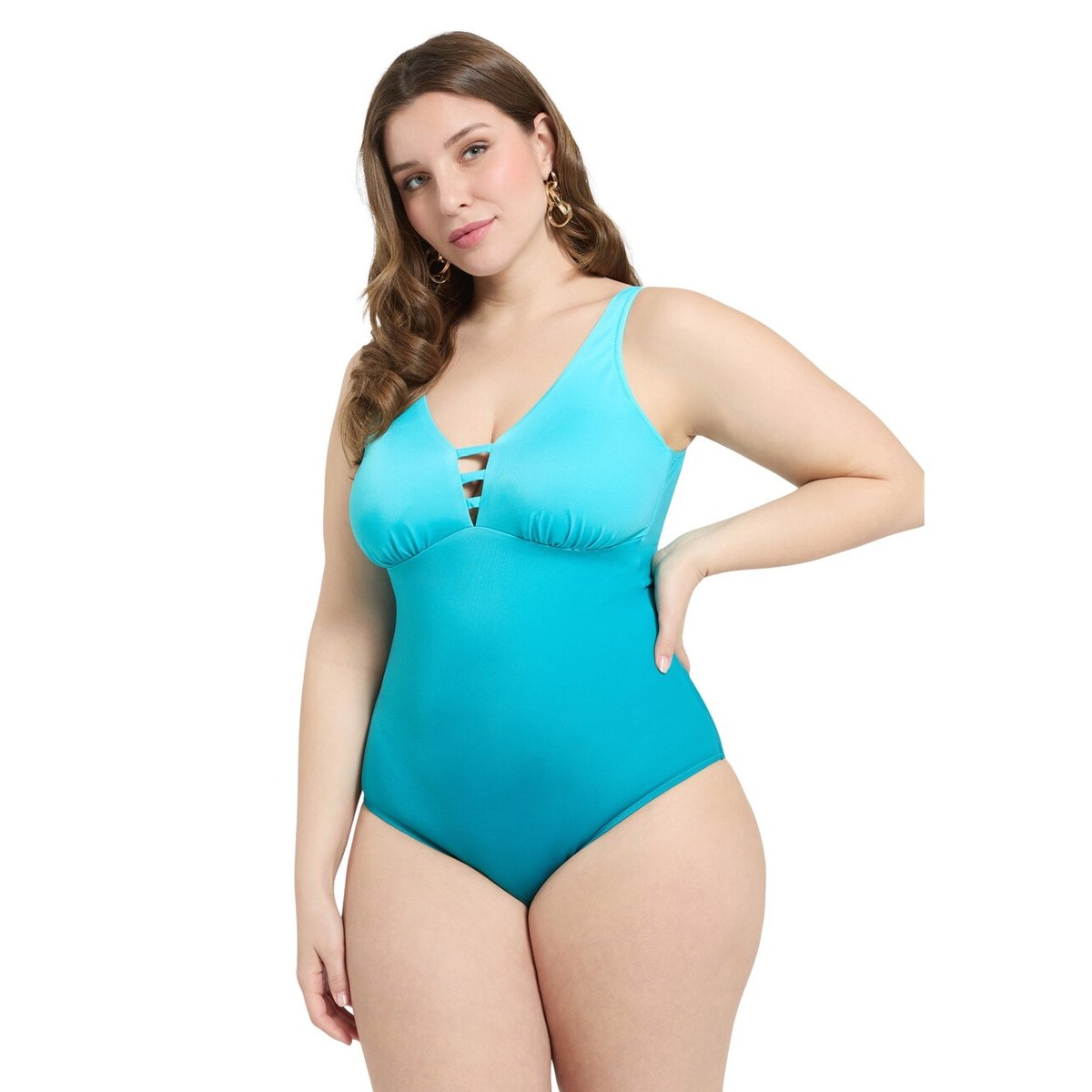 Maillot de bain une pièce avec détail cut out light - blue, FIORELLA RUBINO