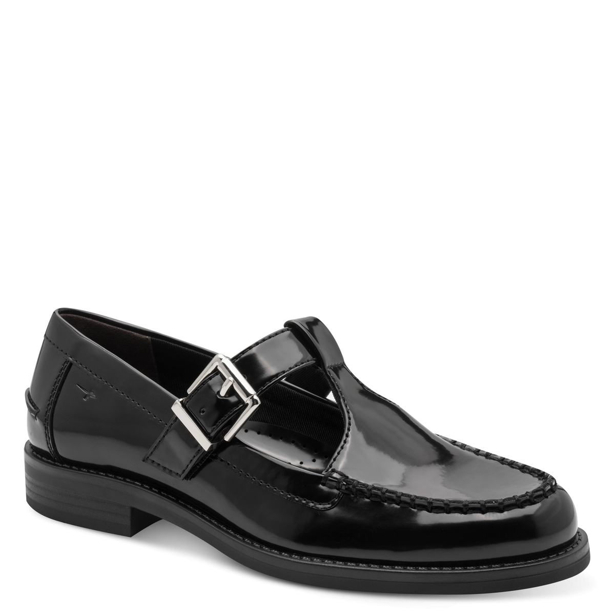 Mocassins à bride en T noir, TAMARIS